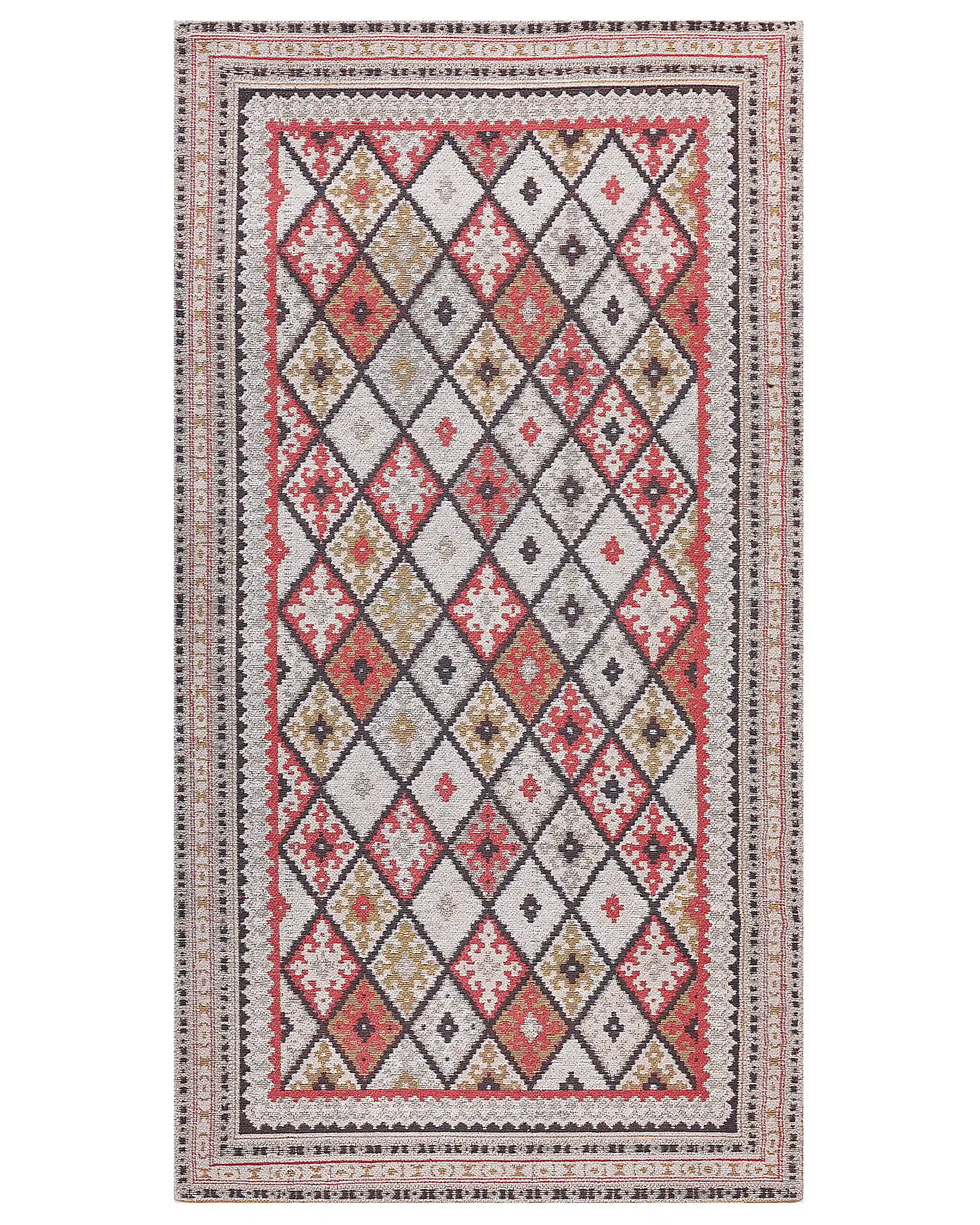 Alfombra ANADAG Rojo 80 x 150 cm Algodón