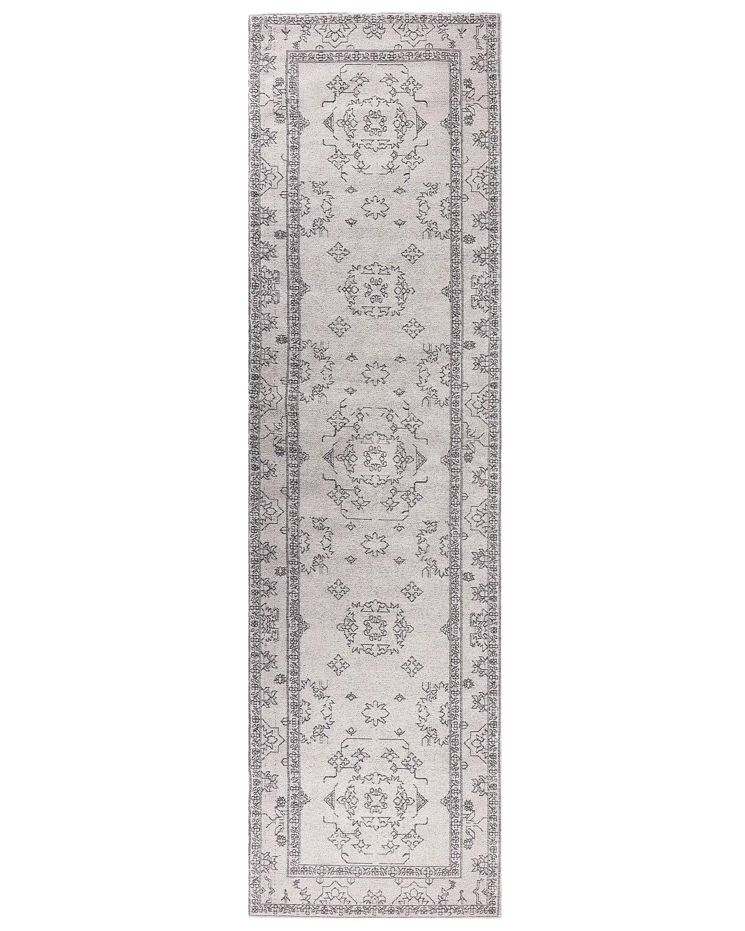 Alfombra GOLLER Beige 80 x 300 cm Algodón
