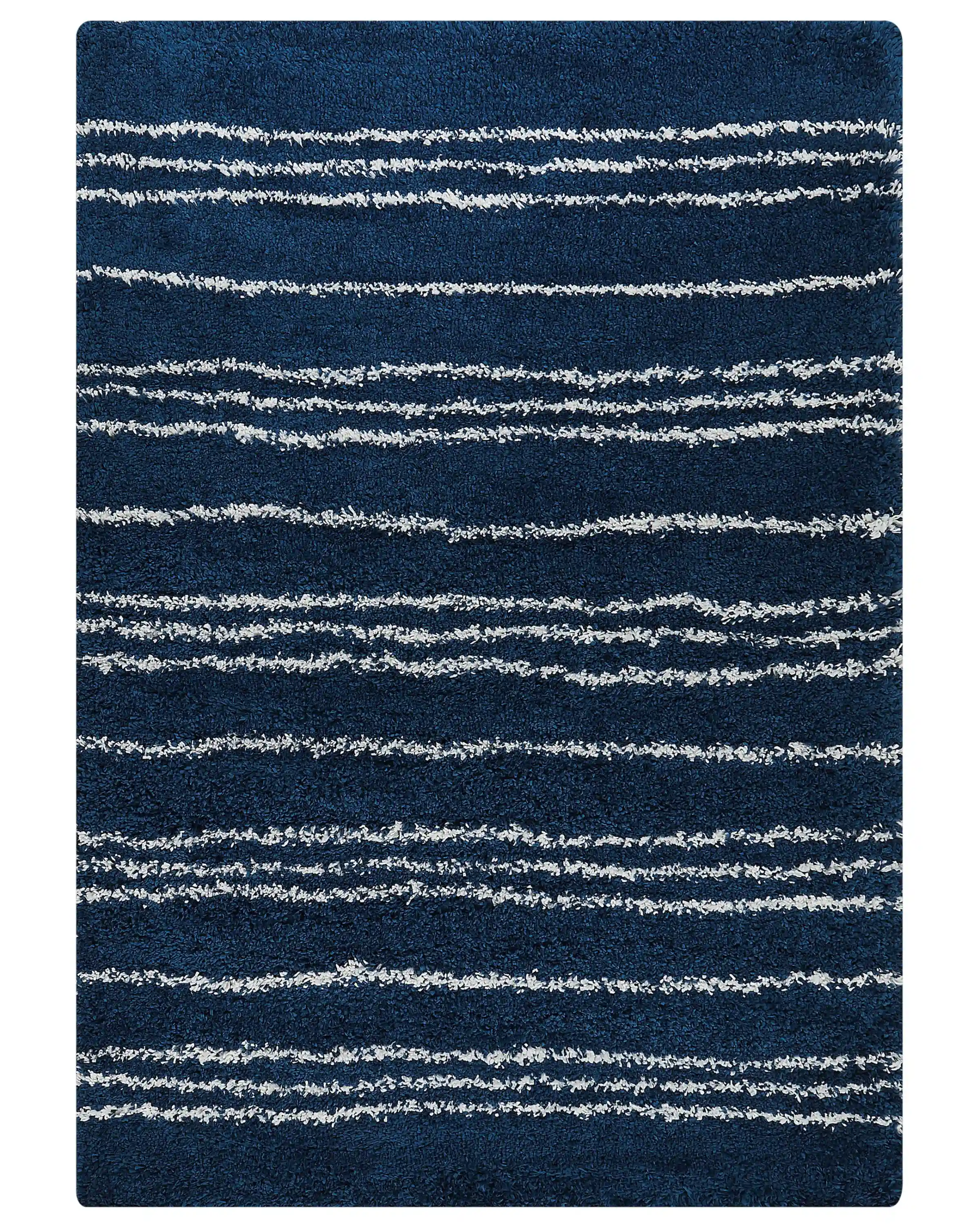 Alfombra de pelo largo TASHIR Azul 160 x 230 cm
