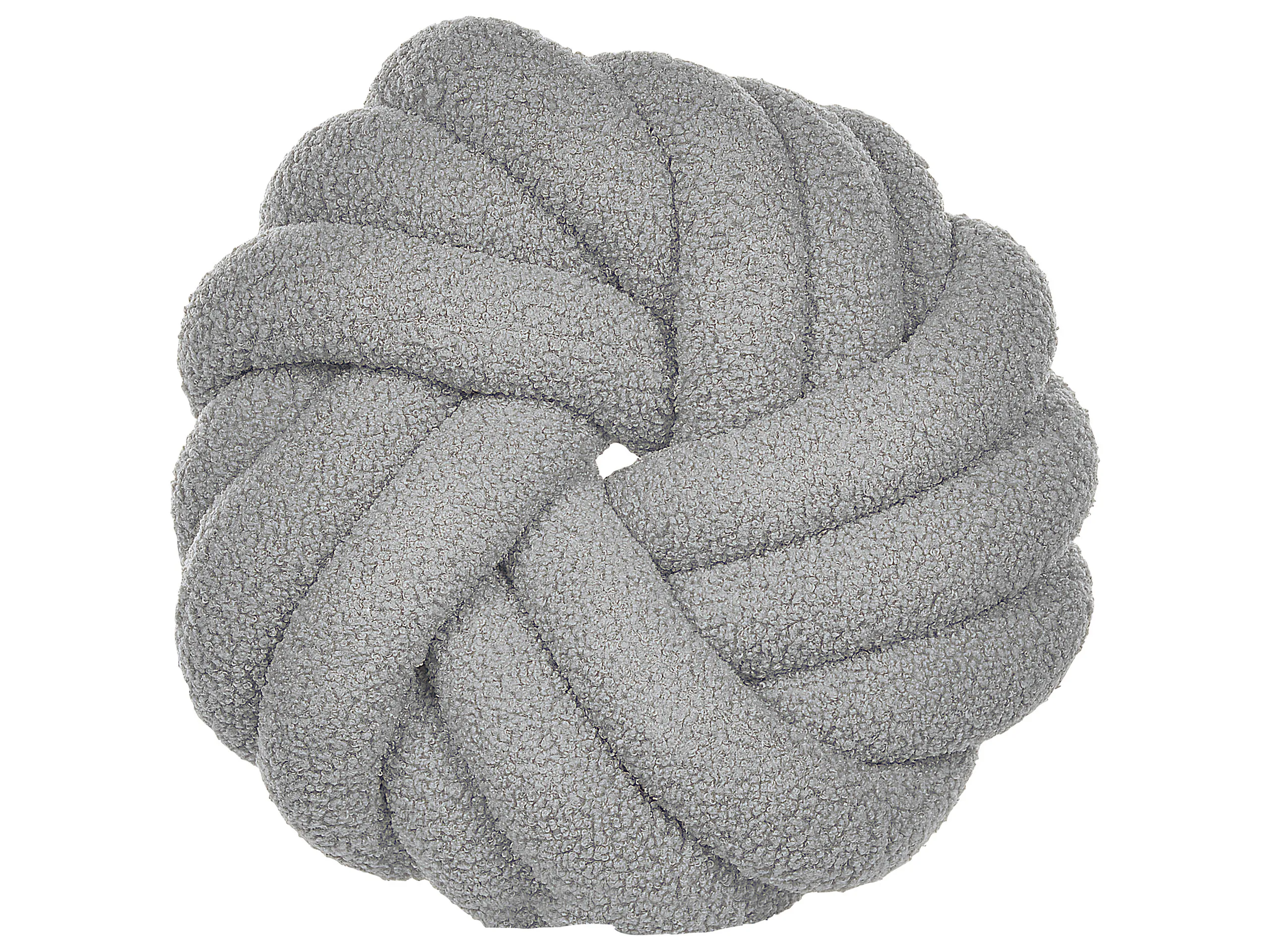 Throw Cushion AKOLA Boucle 31 x 31 cm Grey Solid