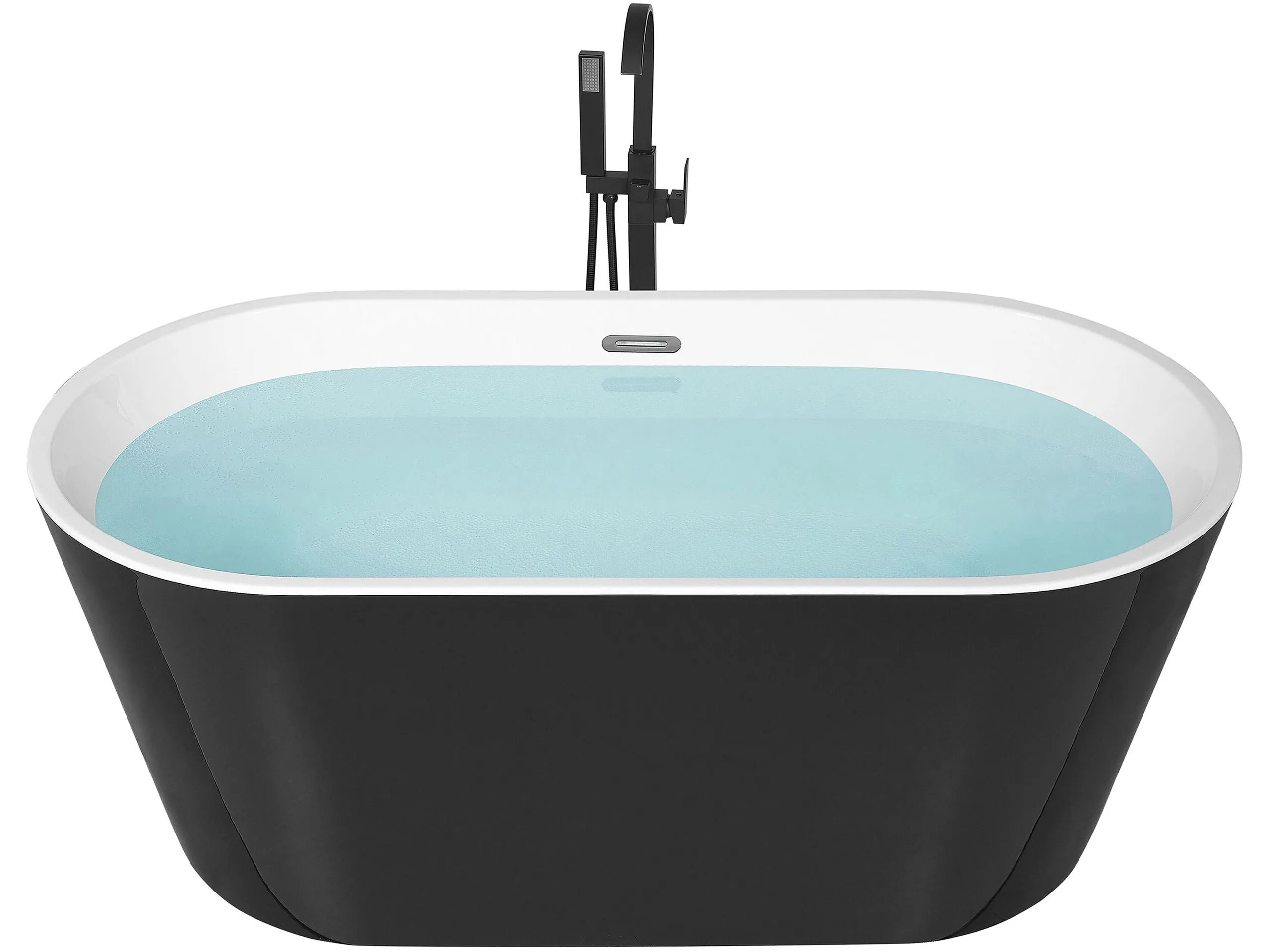 Bañera independiente HAVANA 170 x 73 cm Negro/Blanco