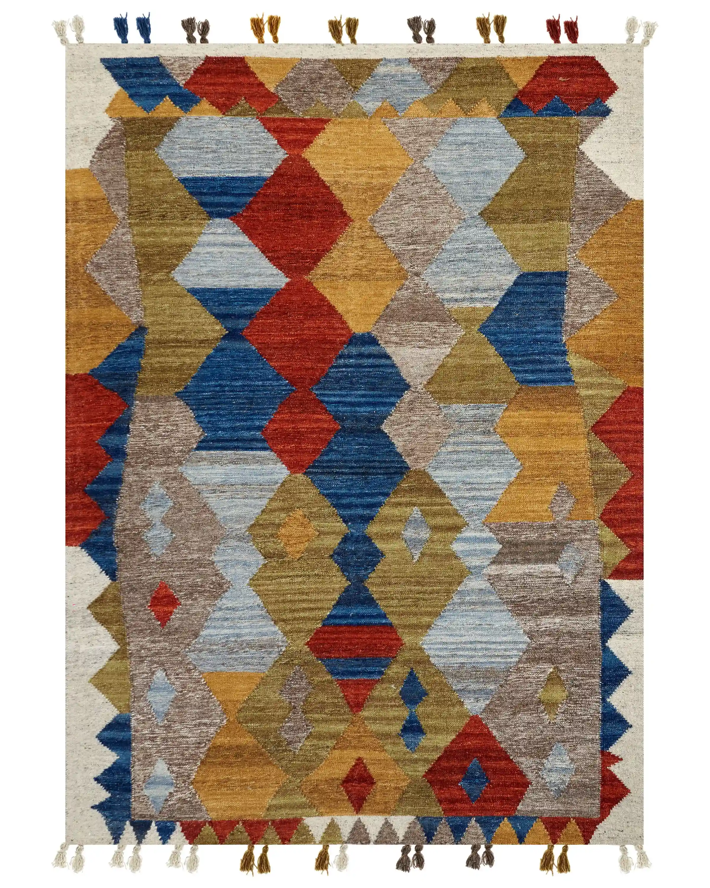 Alfombra ARZAKAN Multicolor 160 x 230 cm Lana Kilim