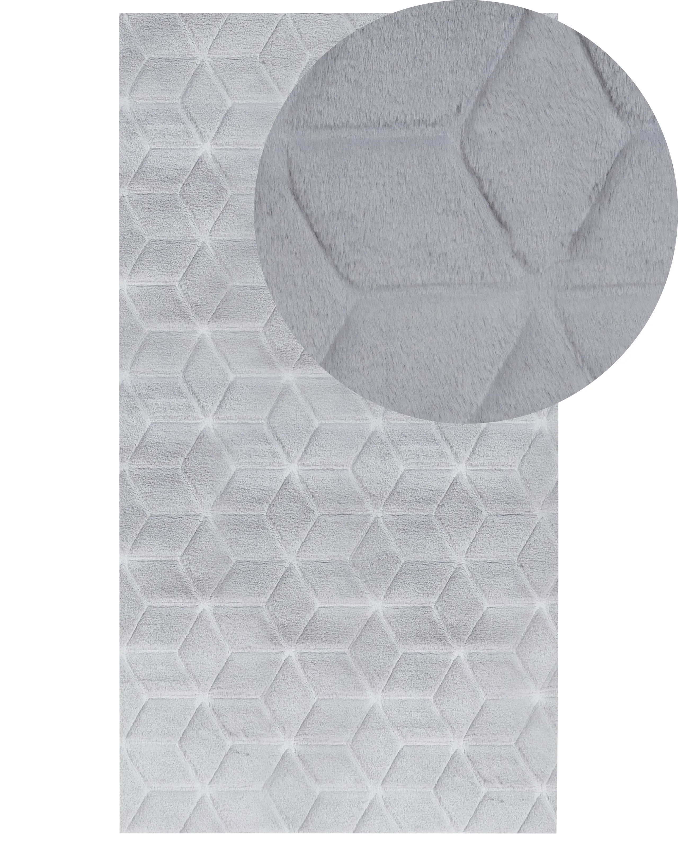 Alfombra de pelo sintético THATTA Gris 80 x 150 cm