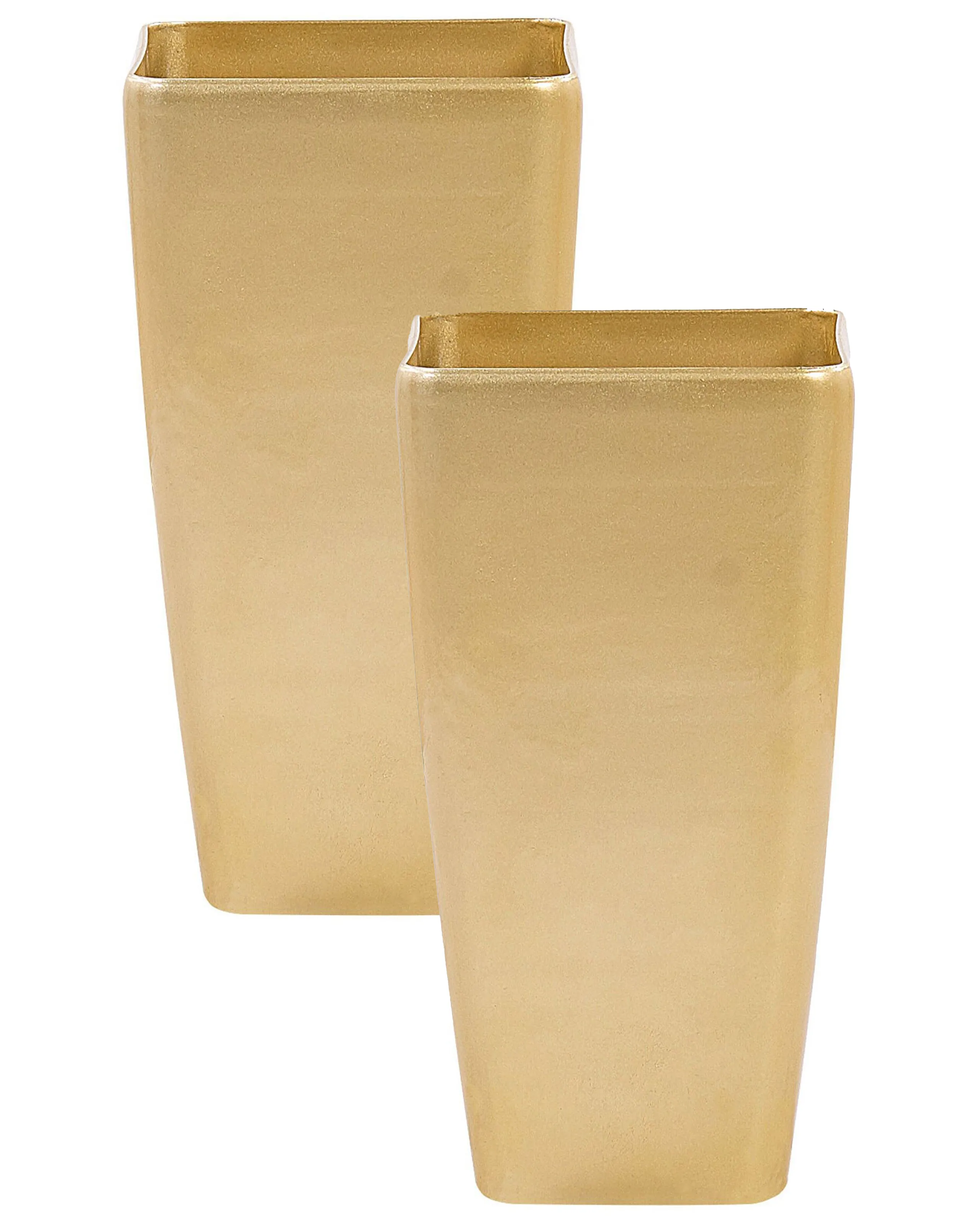 Conjunto de 2 macetas MODI 30 cm Dorado
