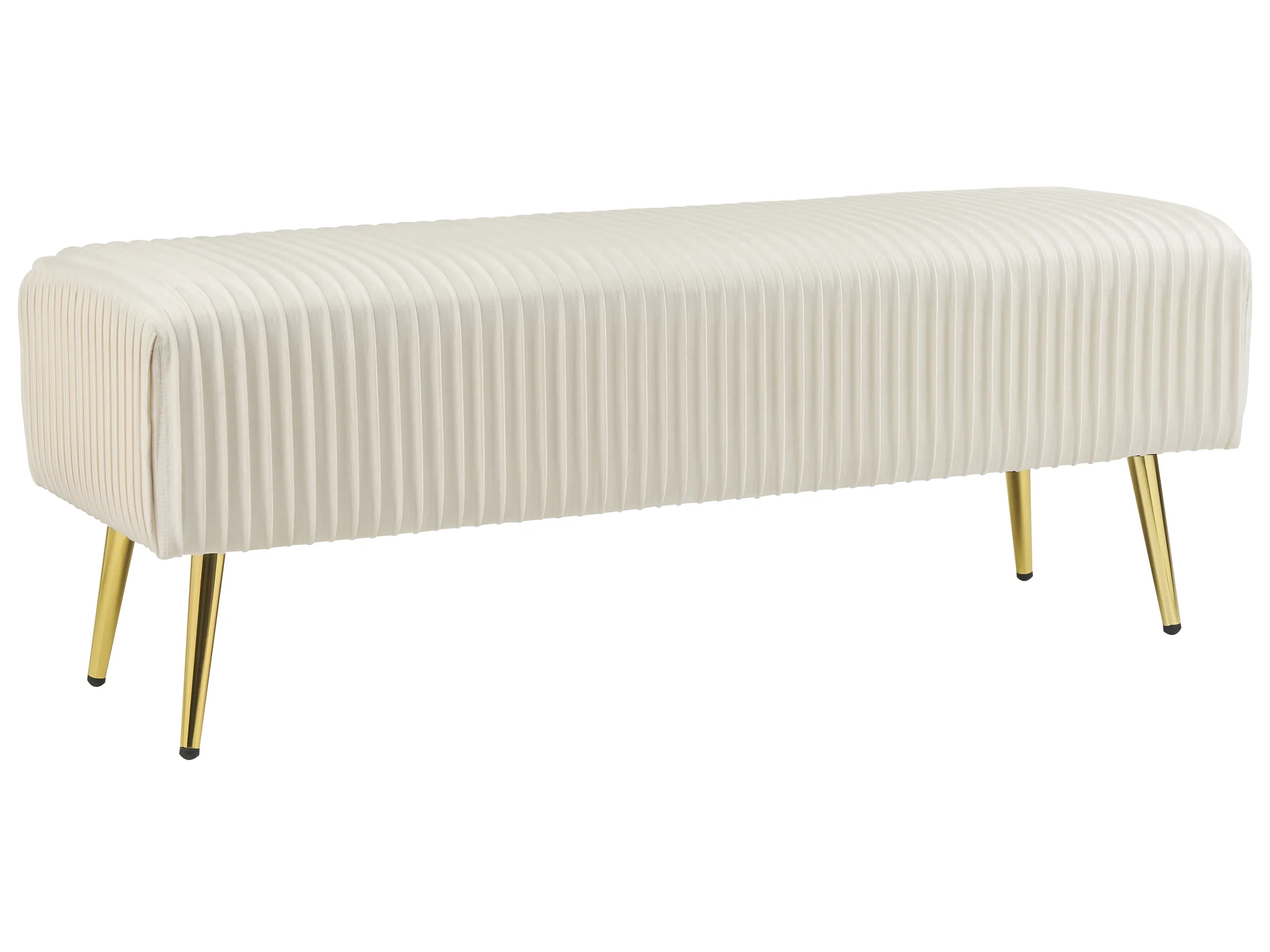 Banco PATERSON Terciopelo Blanco crema