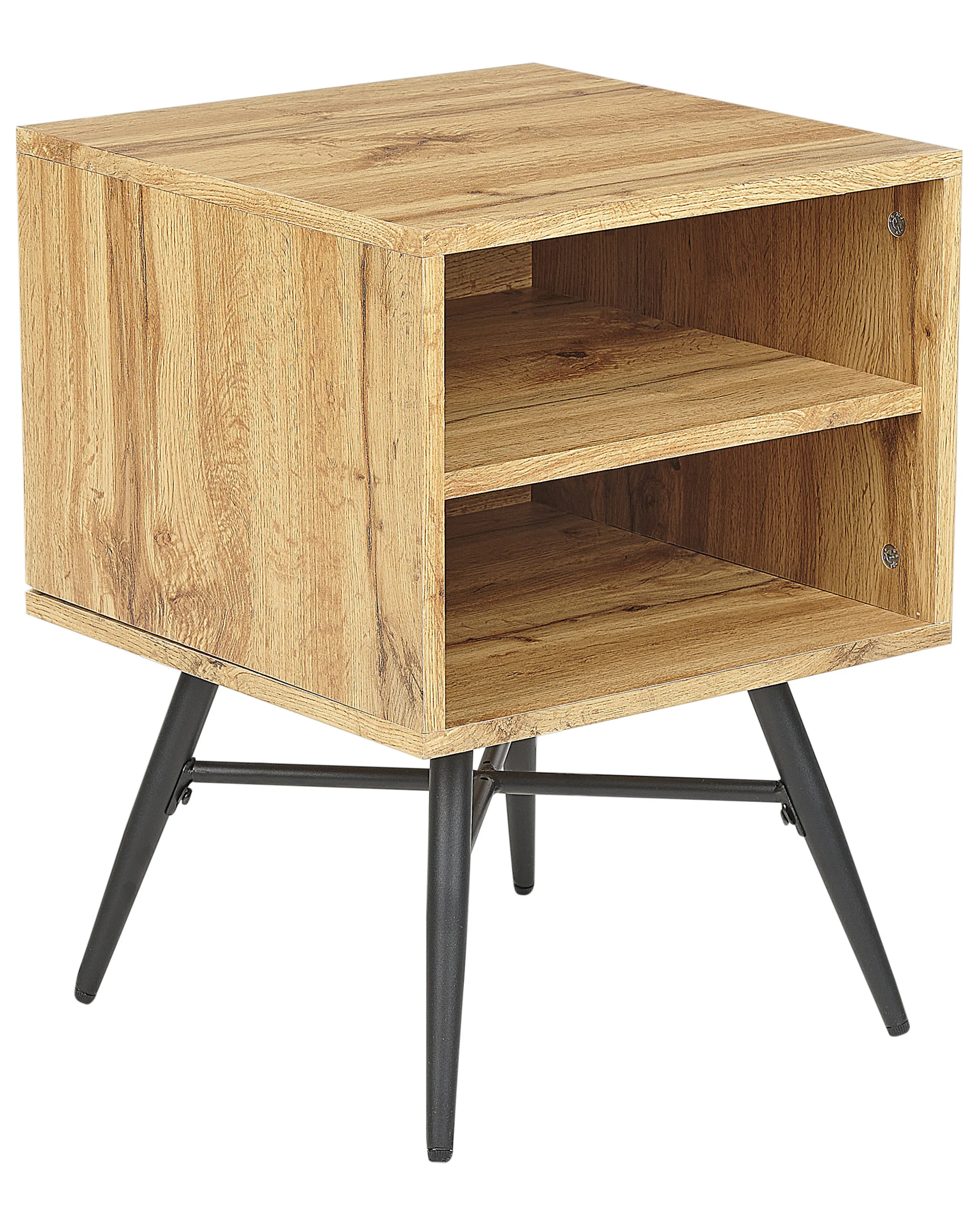 Bedside Table LUBOCK Light Brown