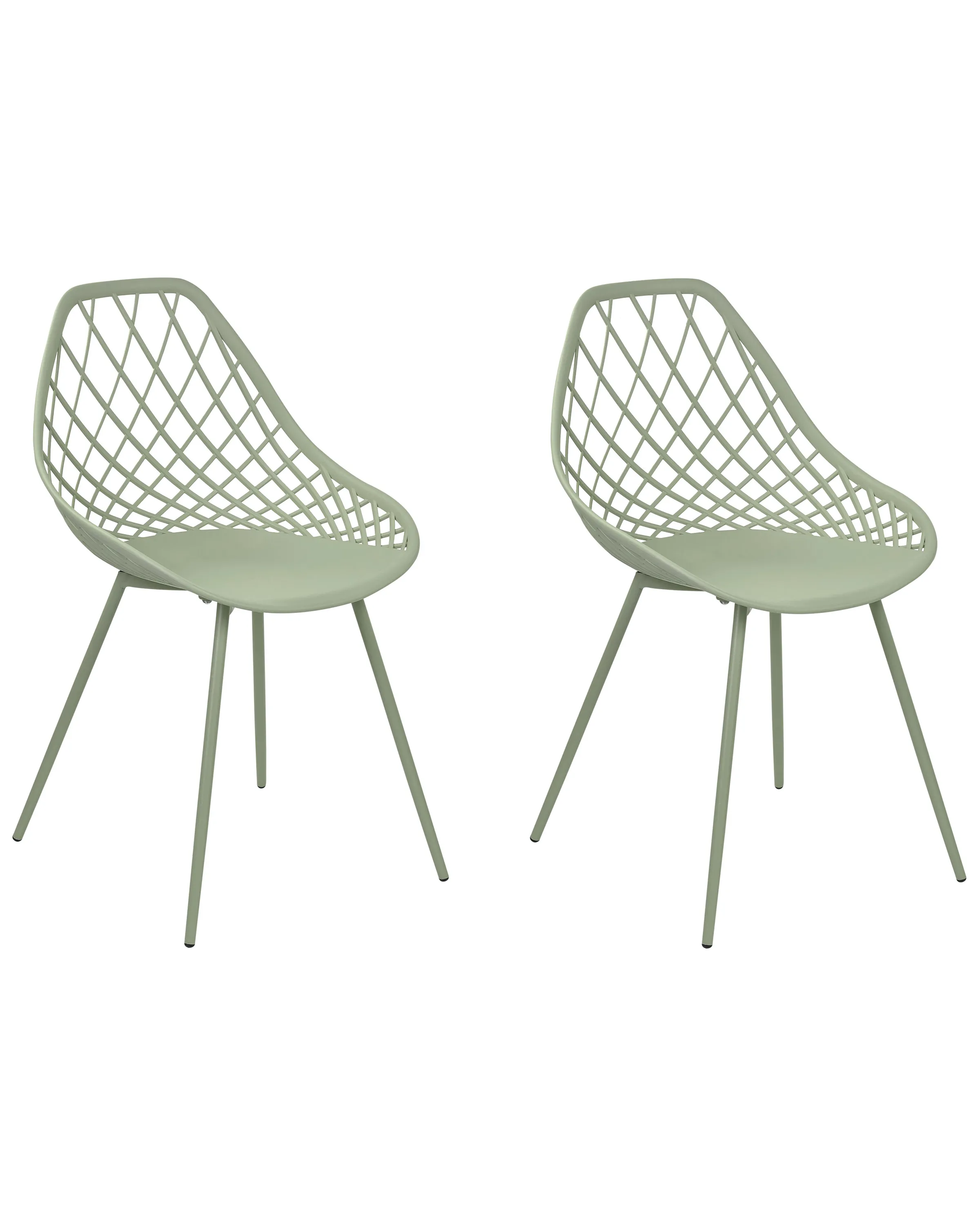 Conjunto de 2 sillas de comedor CANTON II Verde
