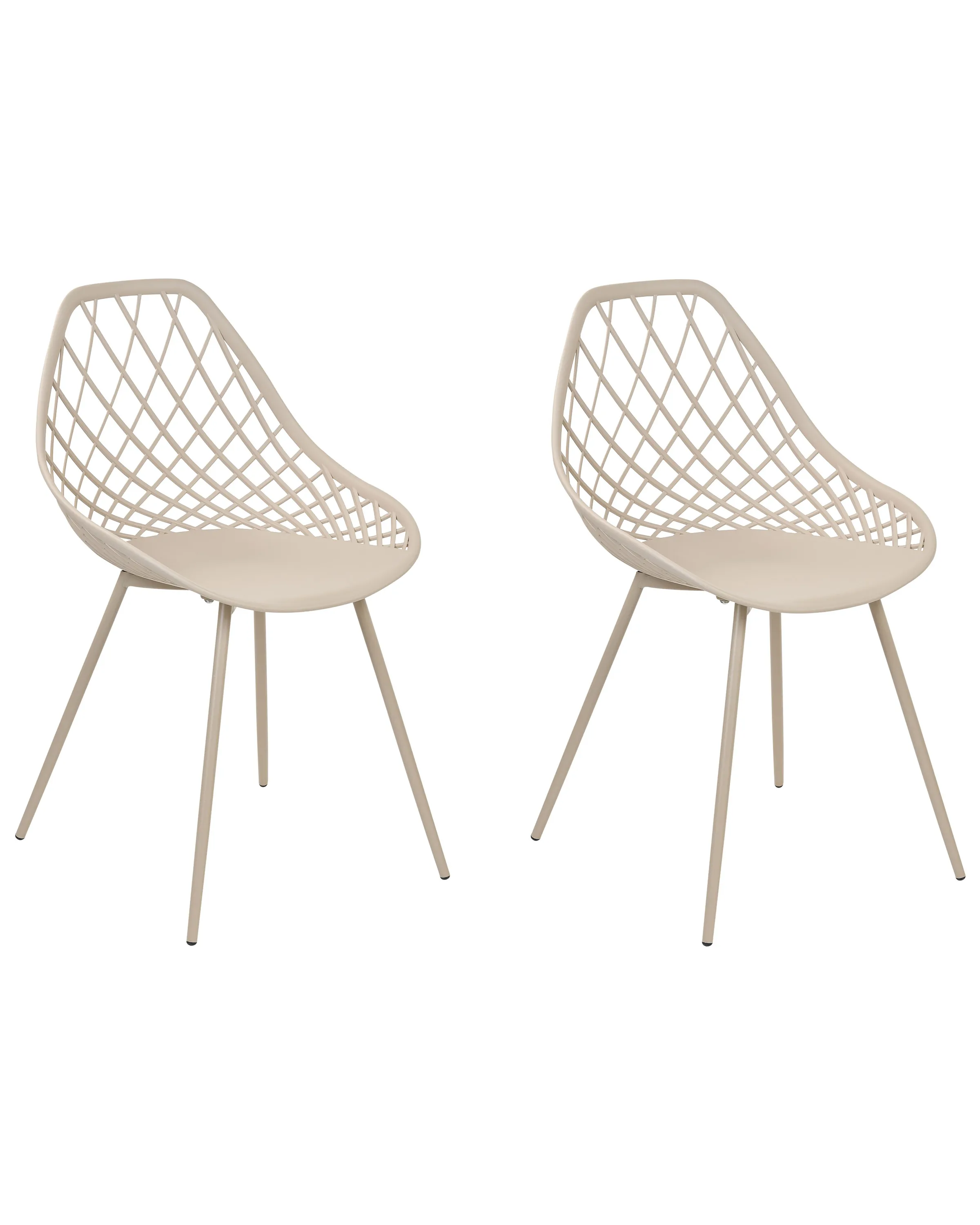 Conjunto de 2 sillas de comedor CANTON II Beige