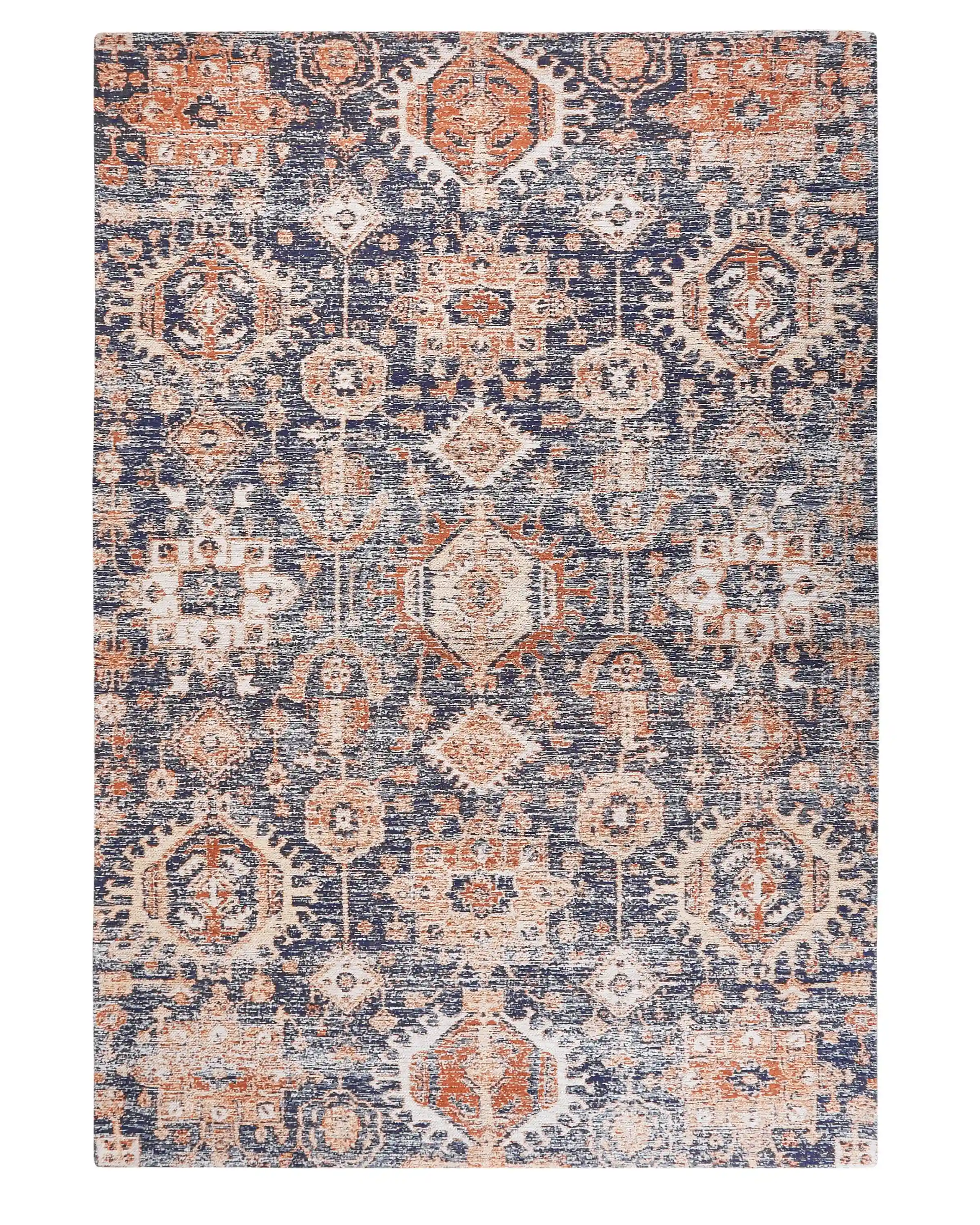 Alfombra KURIN Azul 140 x 200 cm Algodón