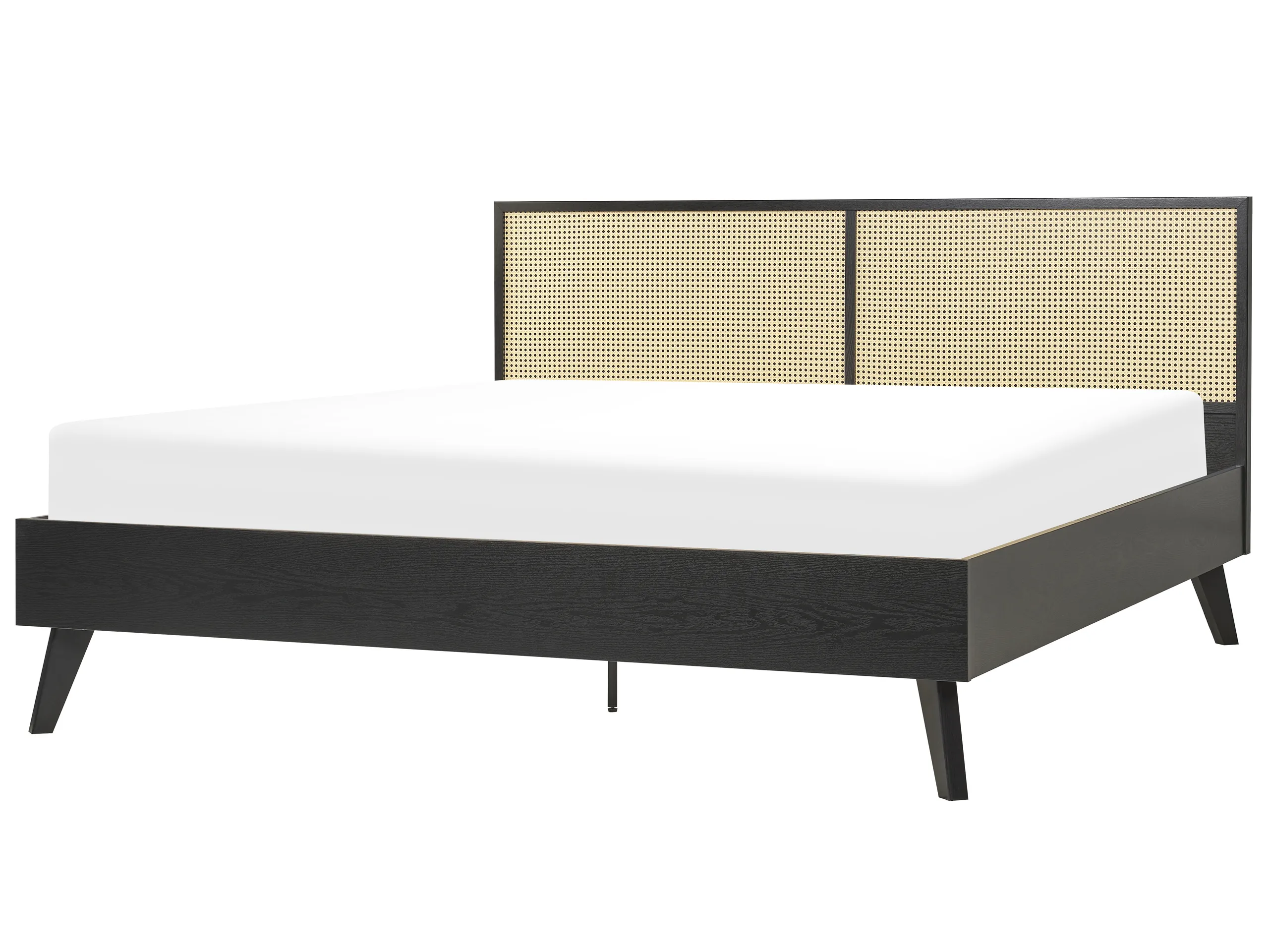 Cama Ratán MONPAZIER 180 x 200 cm Negro