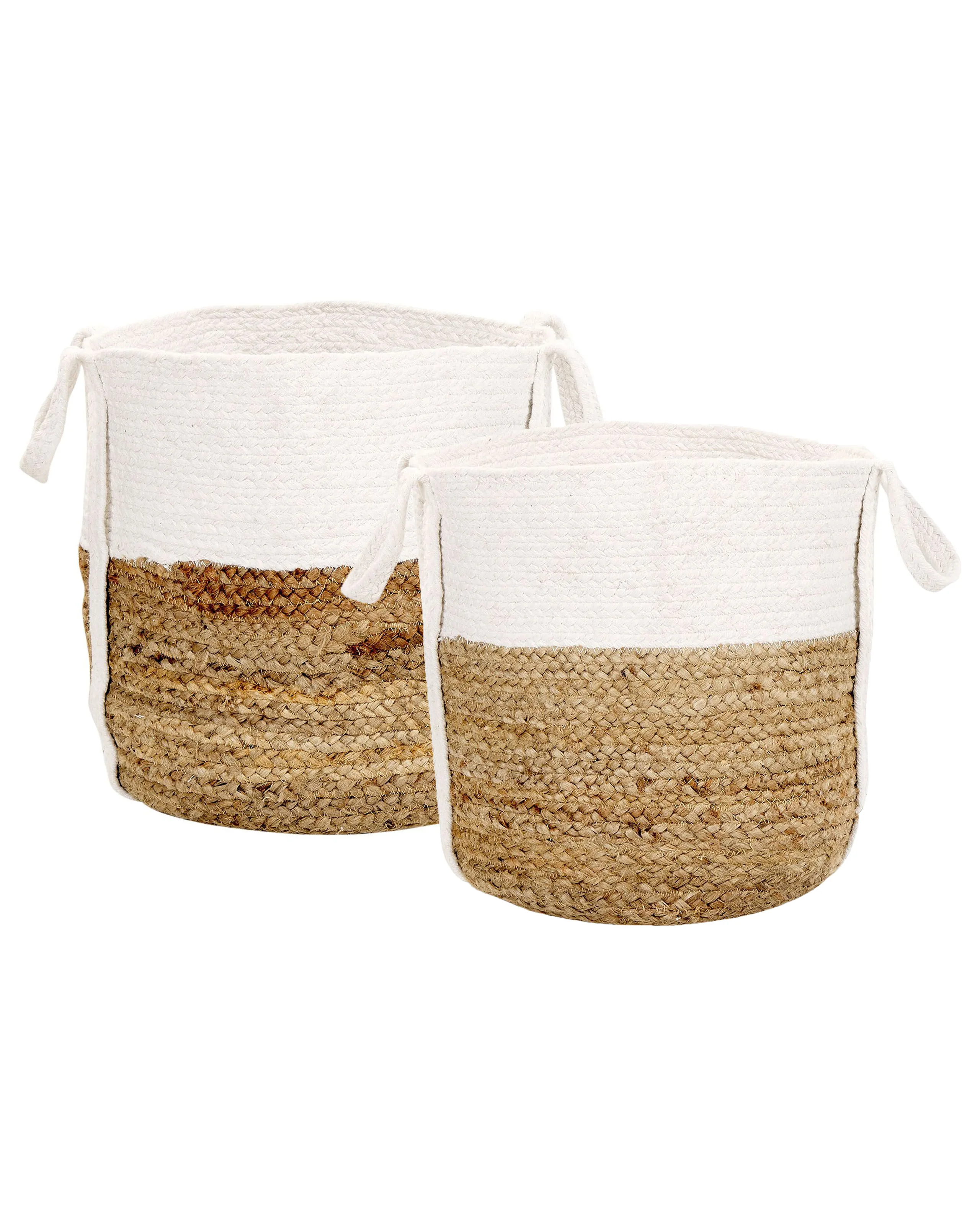 Conjunto de 2 cestas BELLPAT Yute Natural