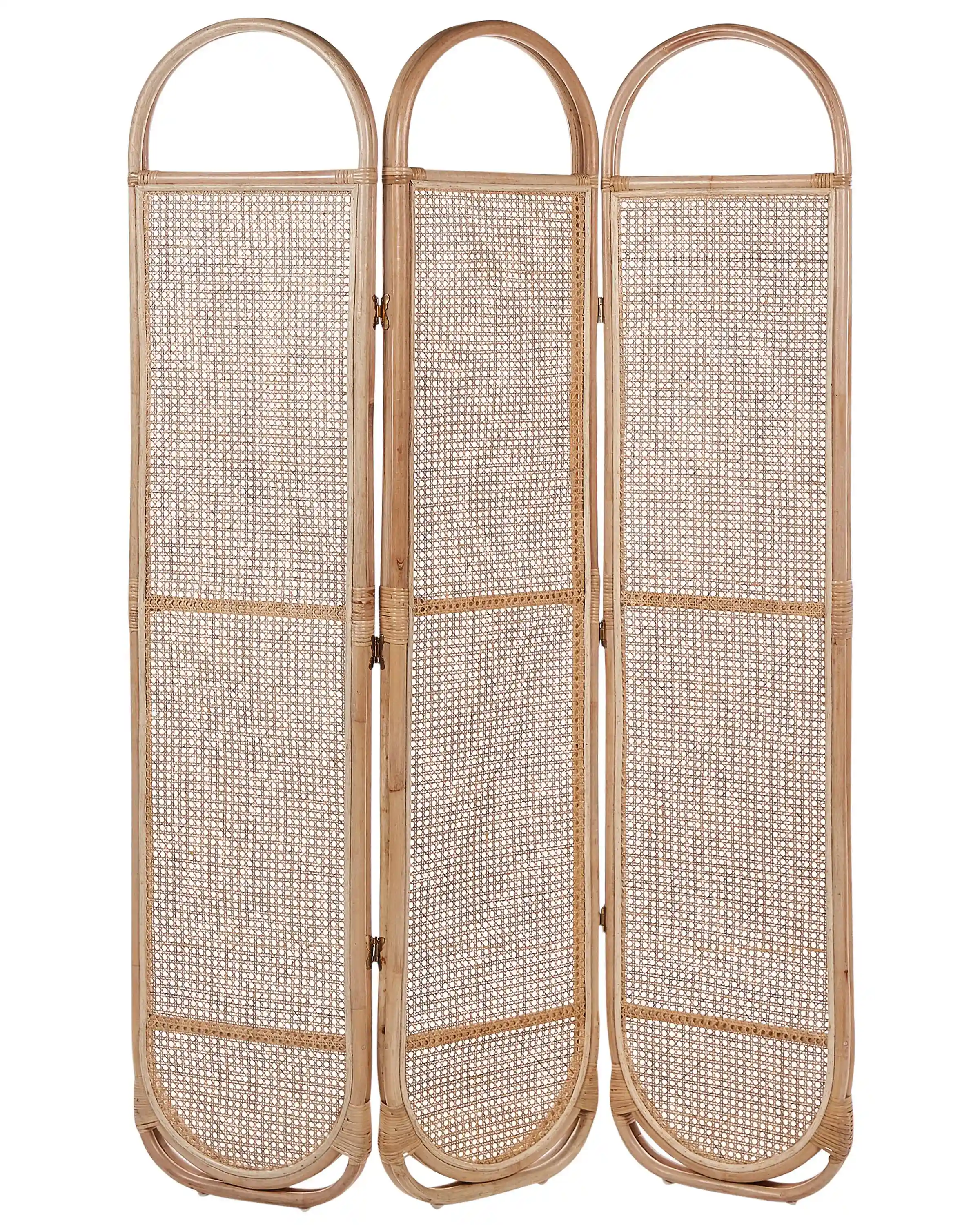 Separador de ambientes de 3 paneles CORTONA Marrón claro 118 cm 180 cm