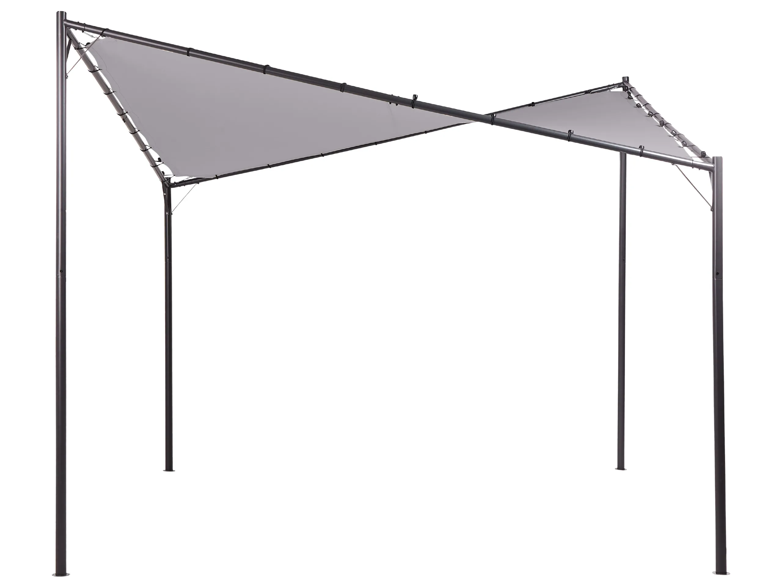 Cenador AVENTINE Metal 300 cm 300 cm Gris