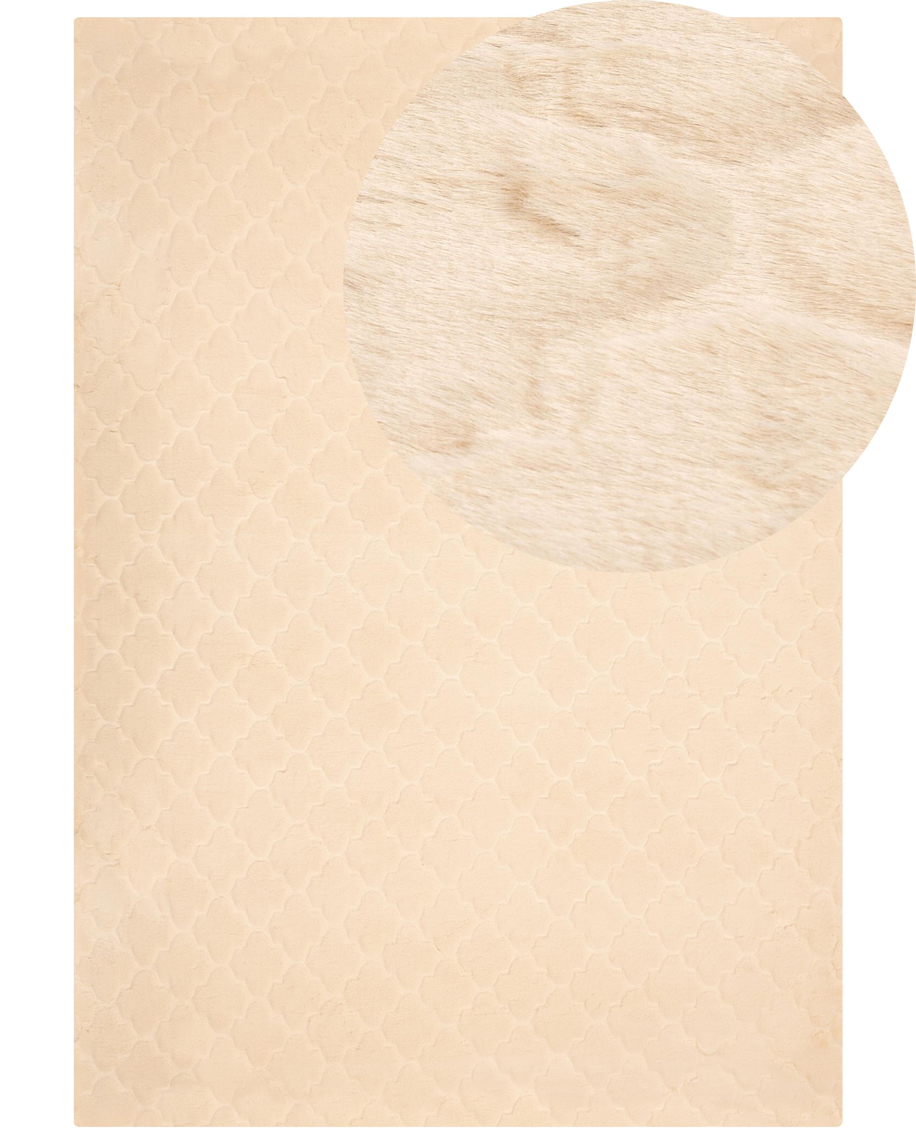 Alfombra de pelo sintético GHARO Beige 160 x 230 cm