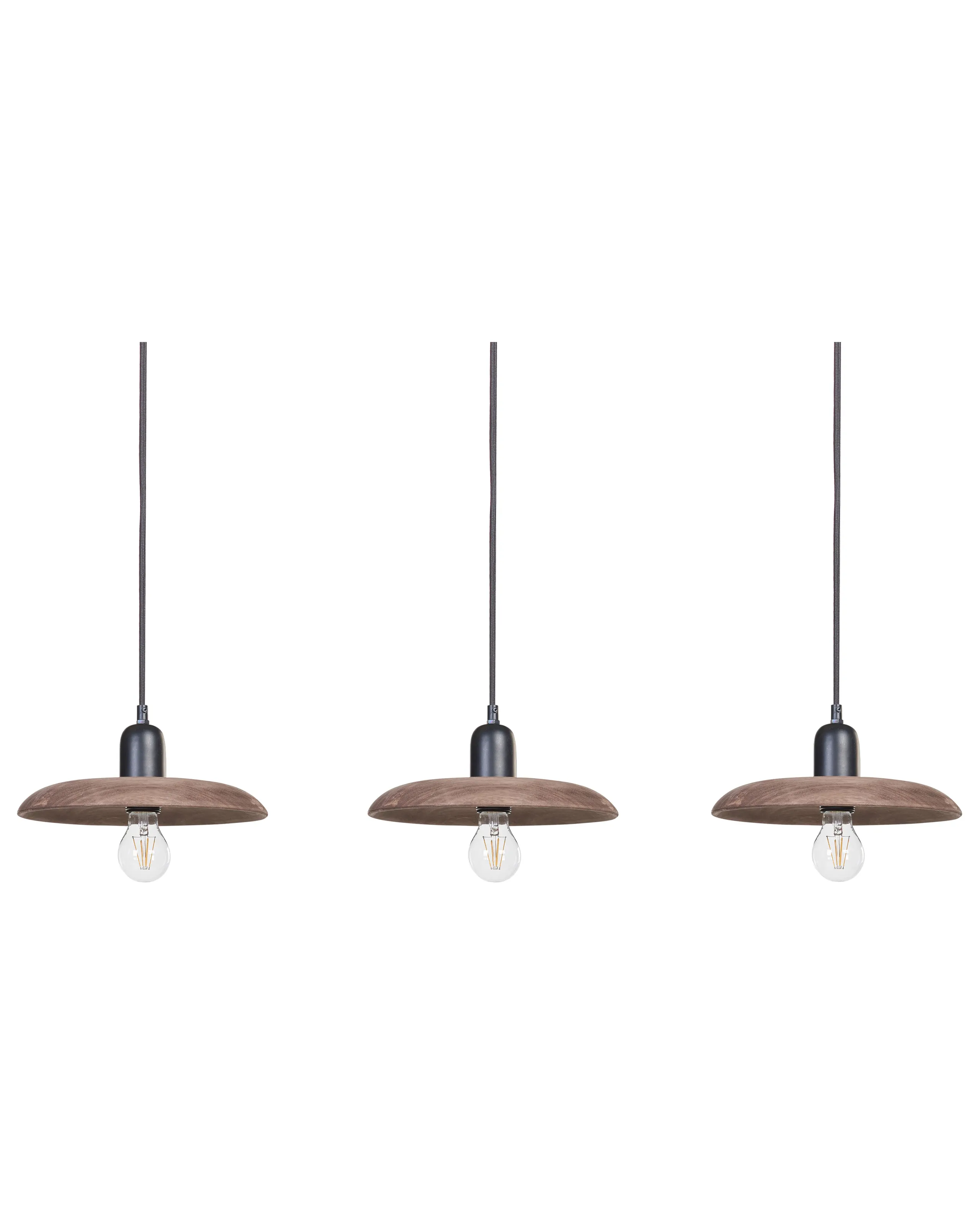 Pendant Lamp MANJEERA Mango Wood Dark Brown