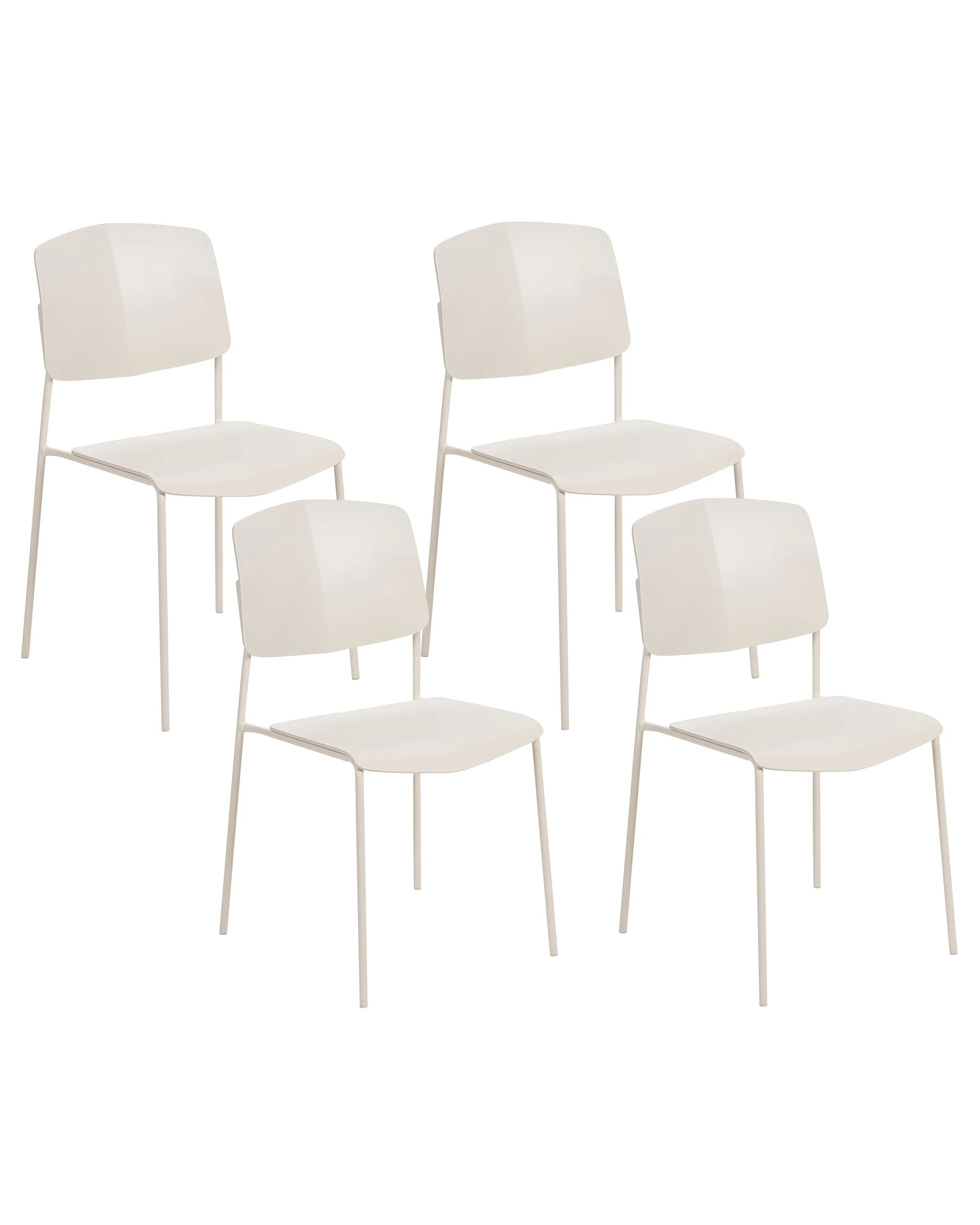 Conjunto de 4 sillas de comedor ASTORIA Beige