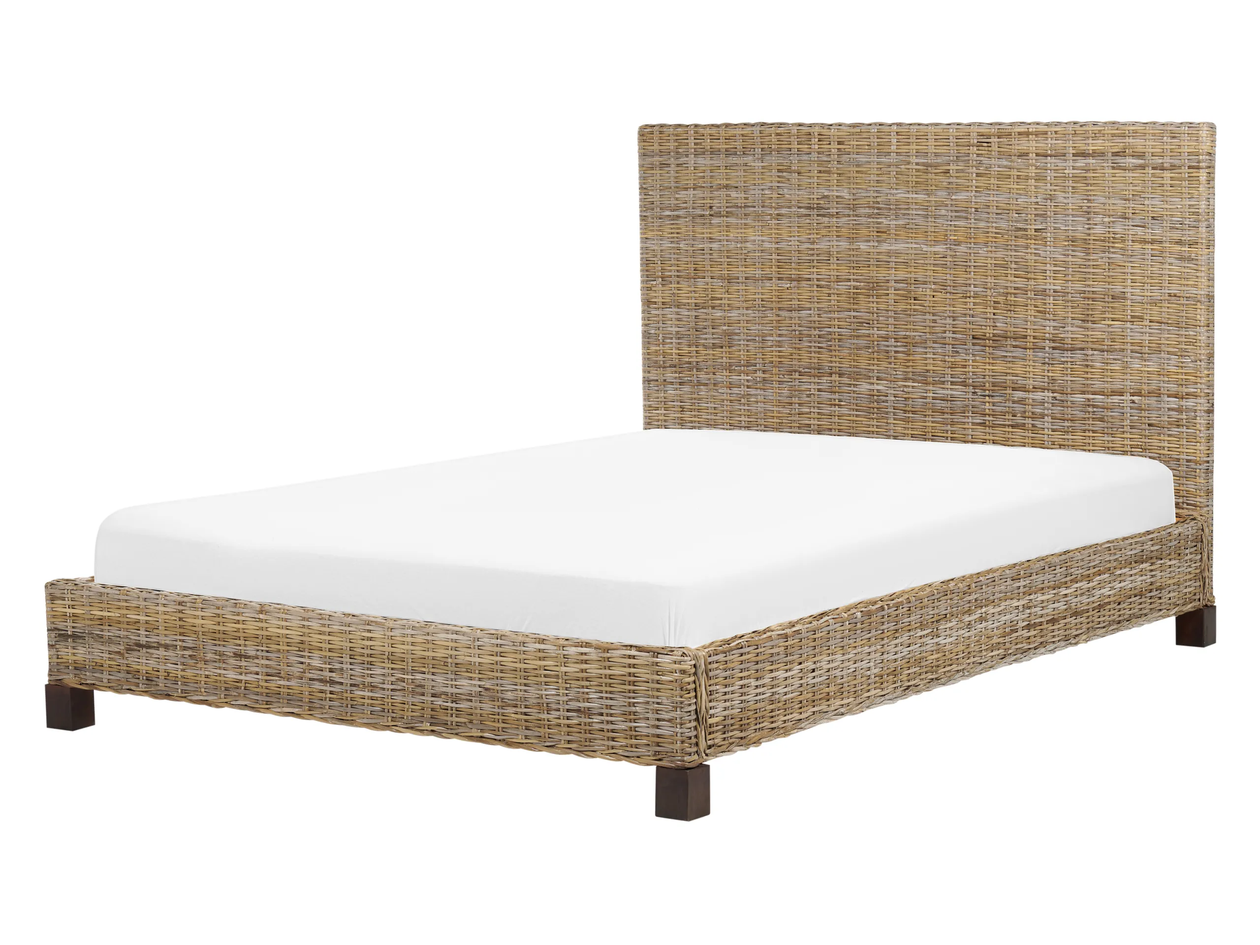 Cama Ratán SALBRIS 140 x 200 cm Natural