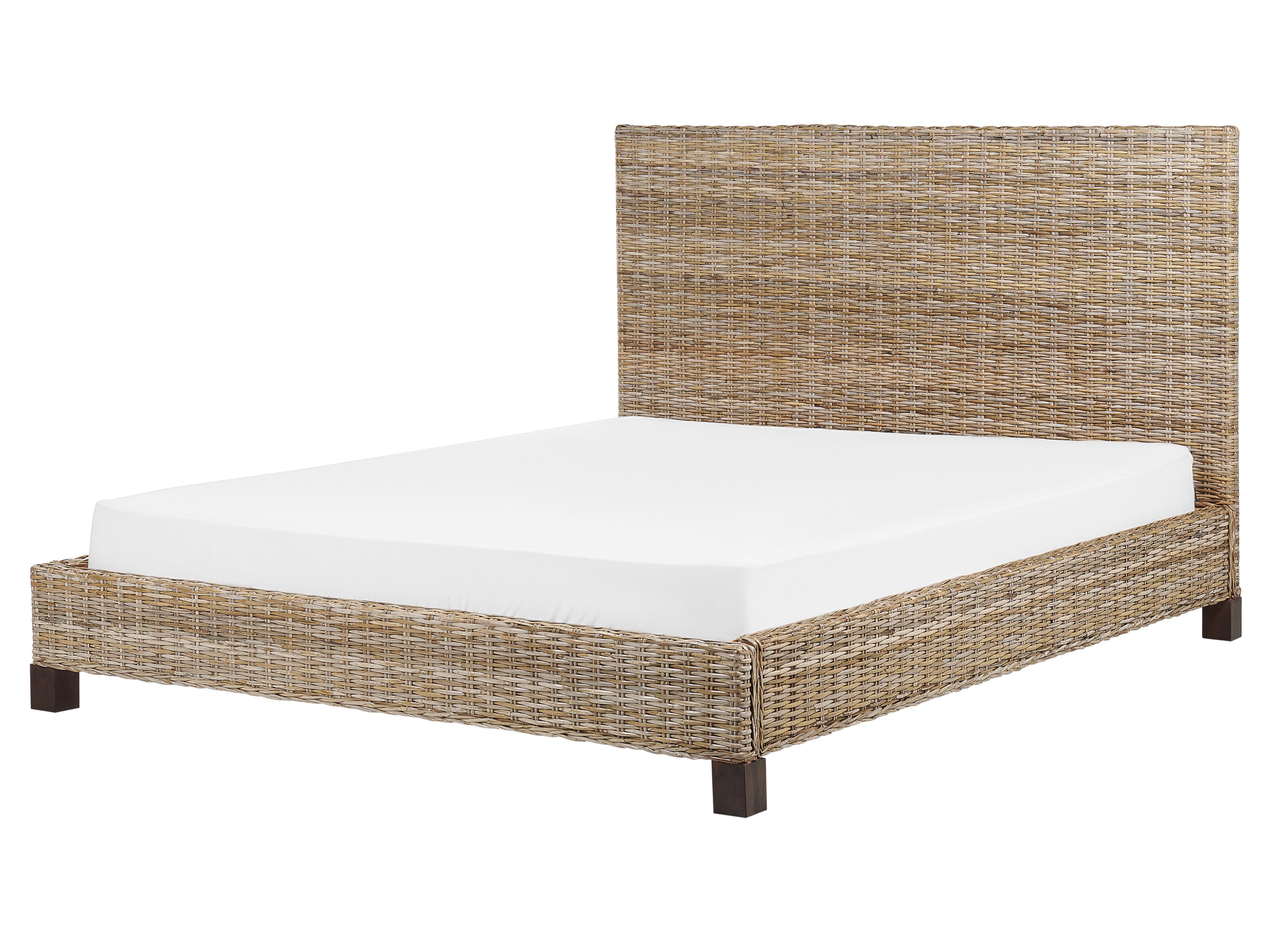Cama Ratán SALBRIS 160 x 200 cm Natural