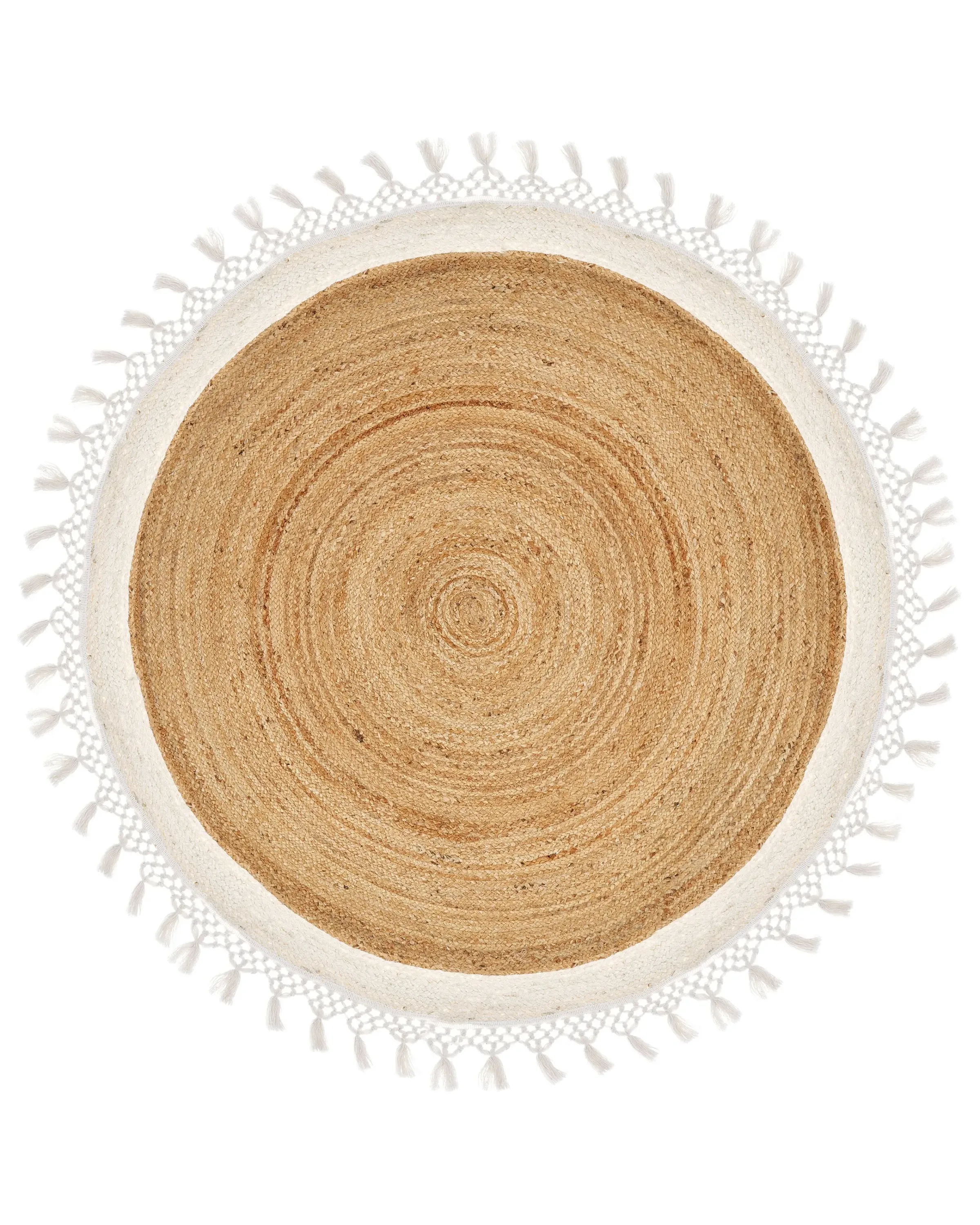 Alfombra MARTS Blanco ø 140 cm Yute