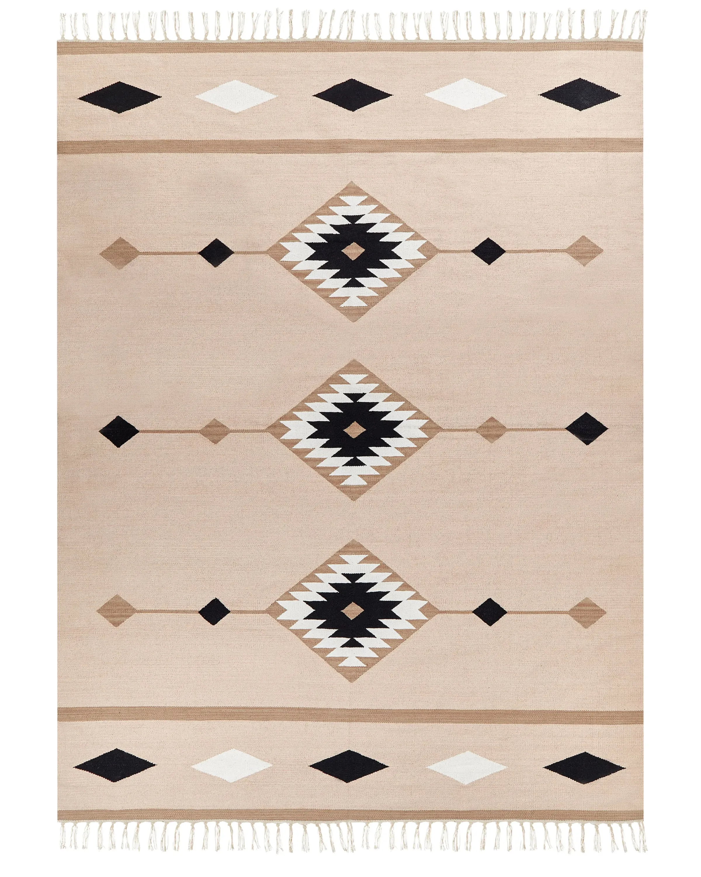 Alfombra BERDIK Multicolor 160 x 230 cm Algodón Kilim