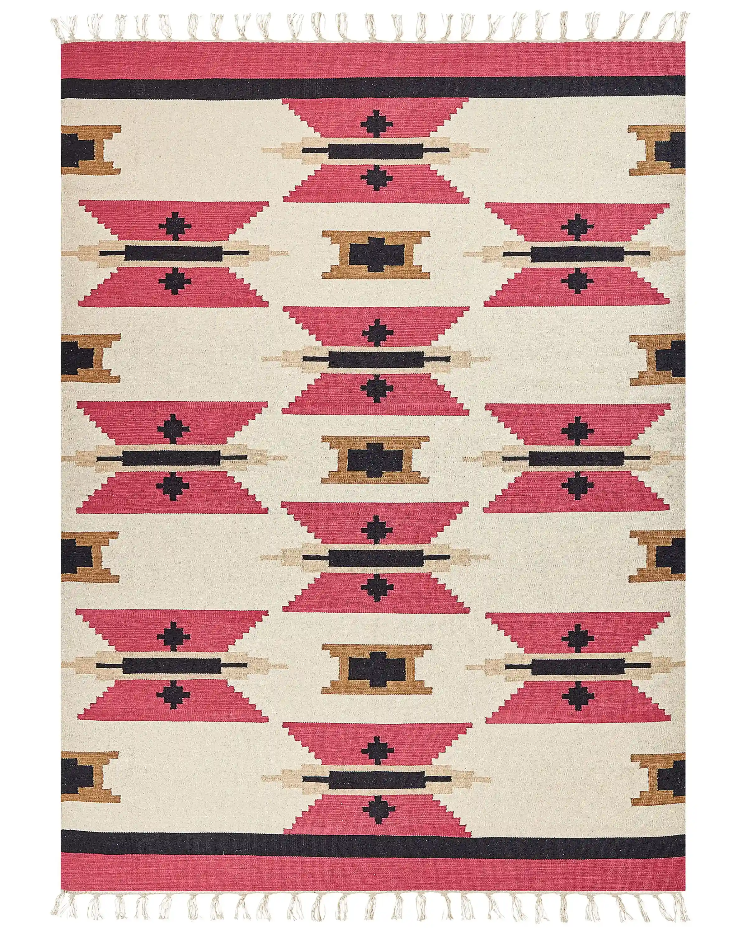 Alfombra GARNI Multicolor 160 x 230 cm Algodón Kilim