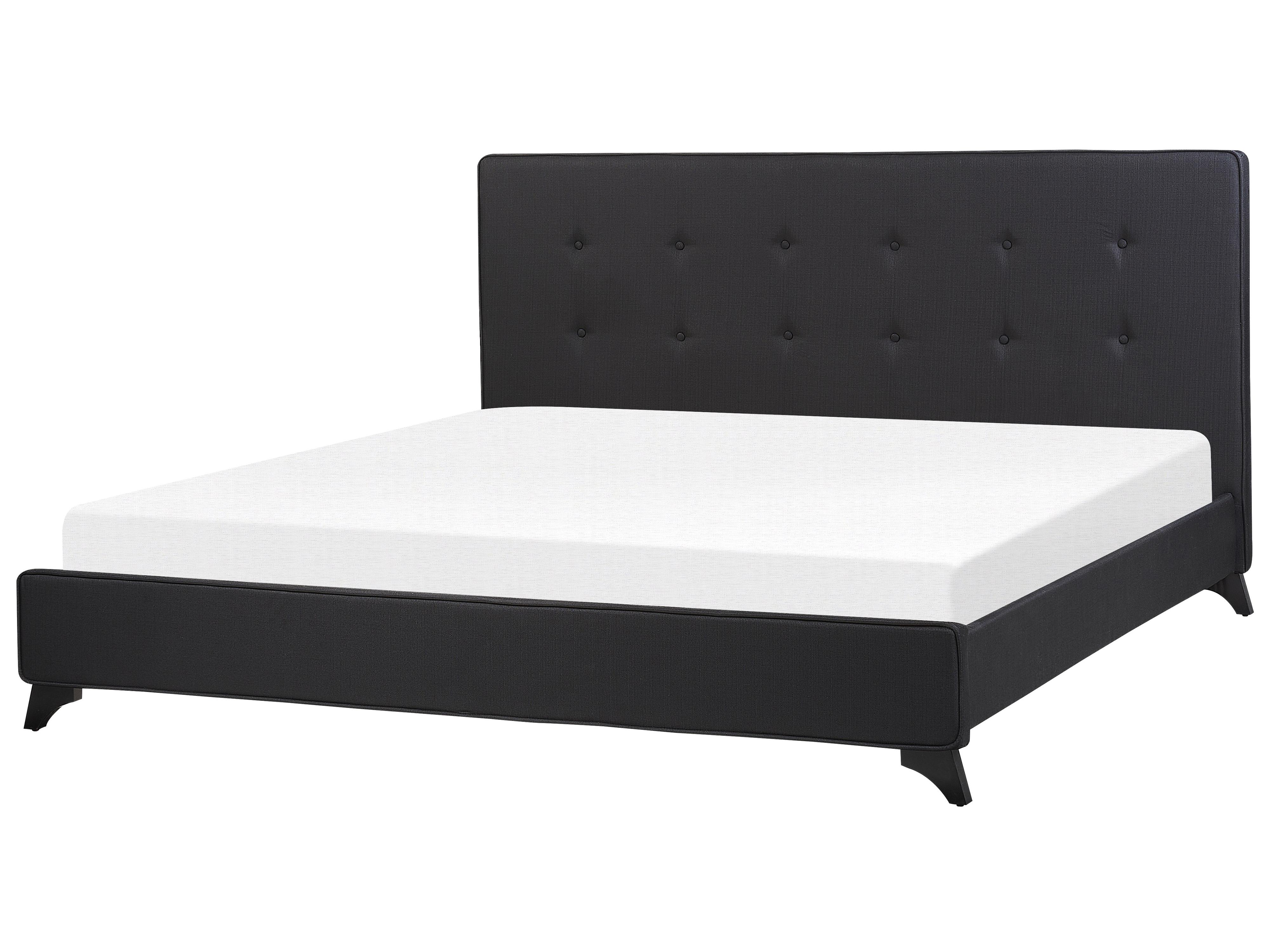 Cama Tela AMBASSADOR 180 x 200 cm Negro