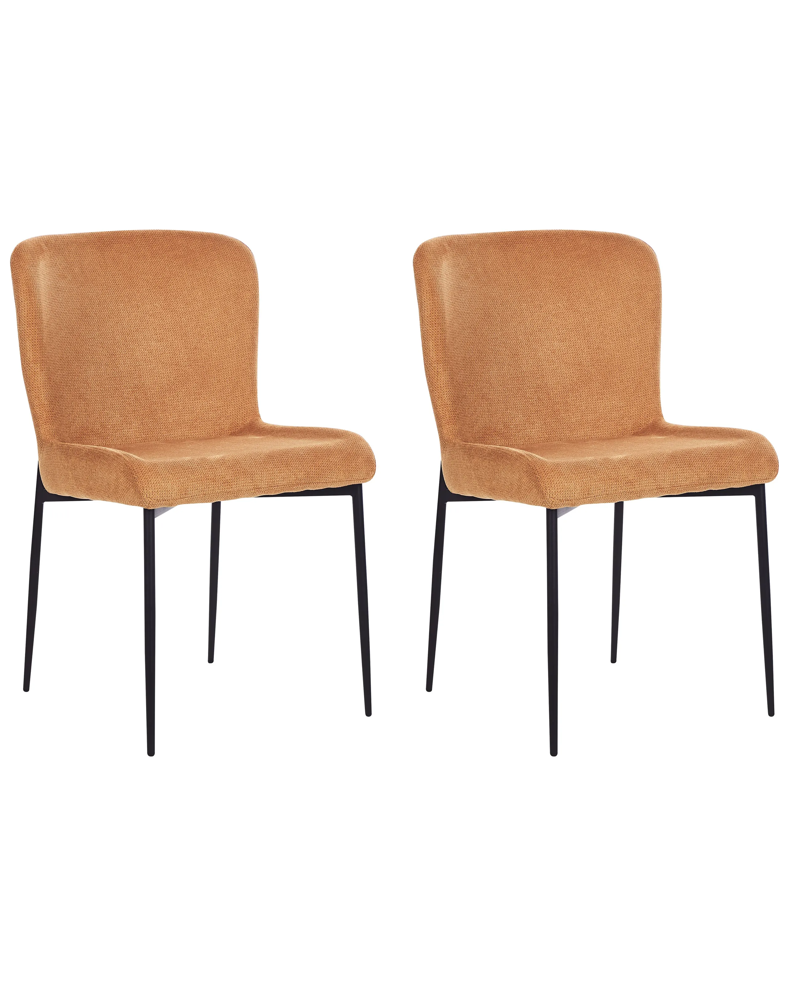 Conjunto de 2 sillas de comedor ADA Tela Naranja