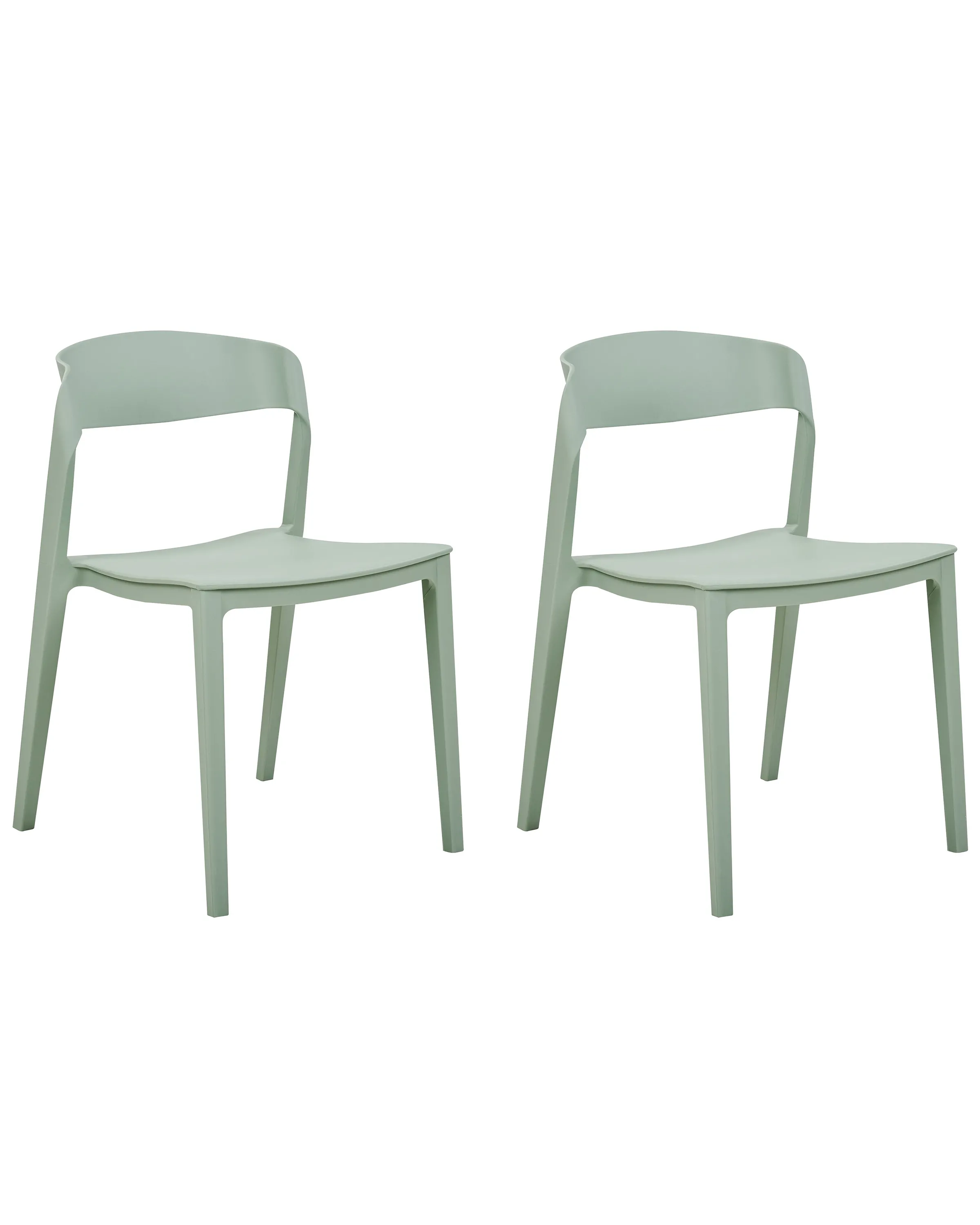 Conjunto de 2 sillas de comedor SOMERS Verde menta