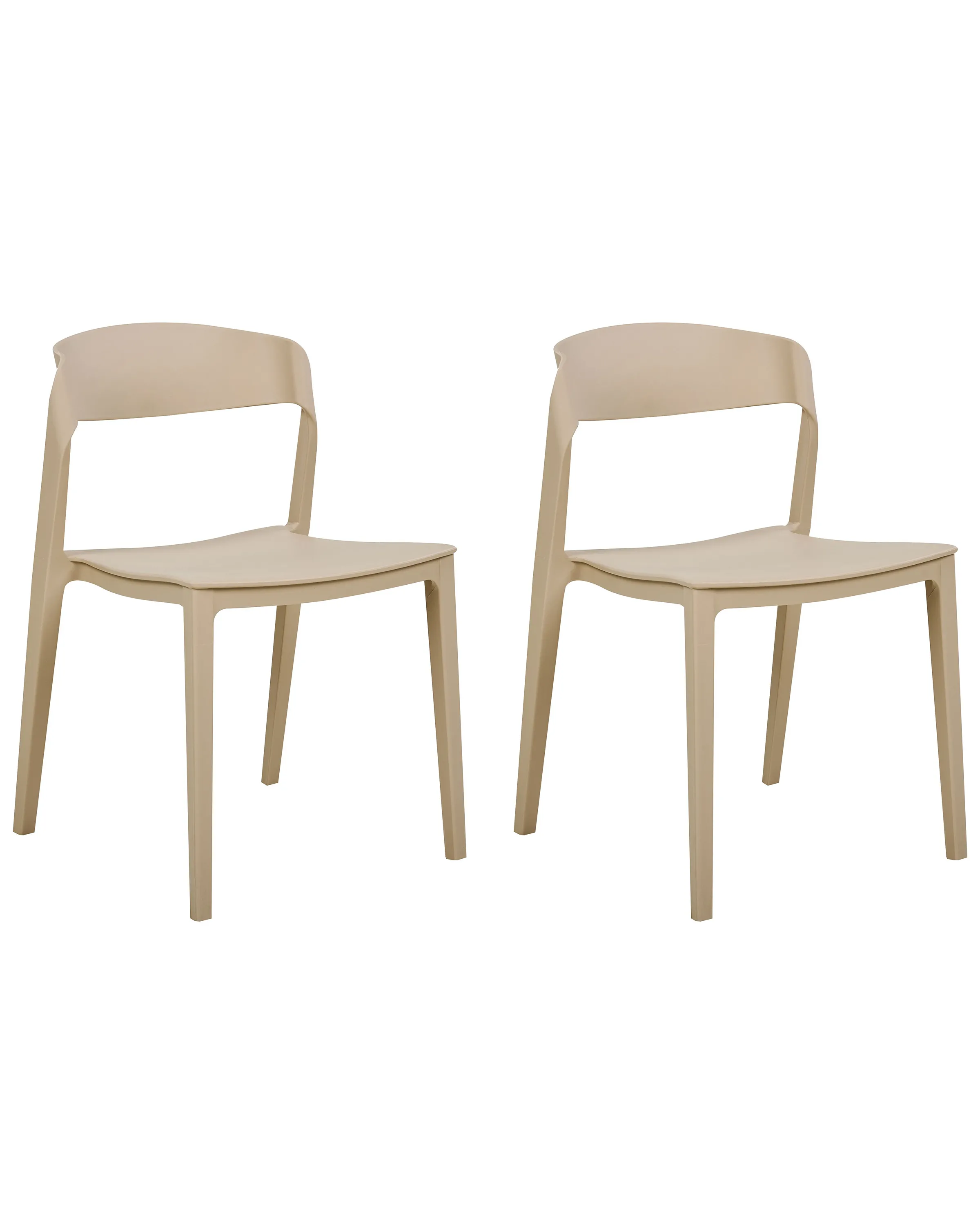 Conjunto de 2 sillas de comedor SOMERS Beige