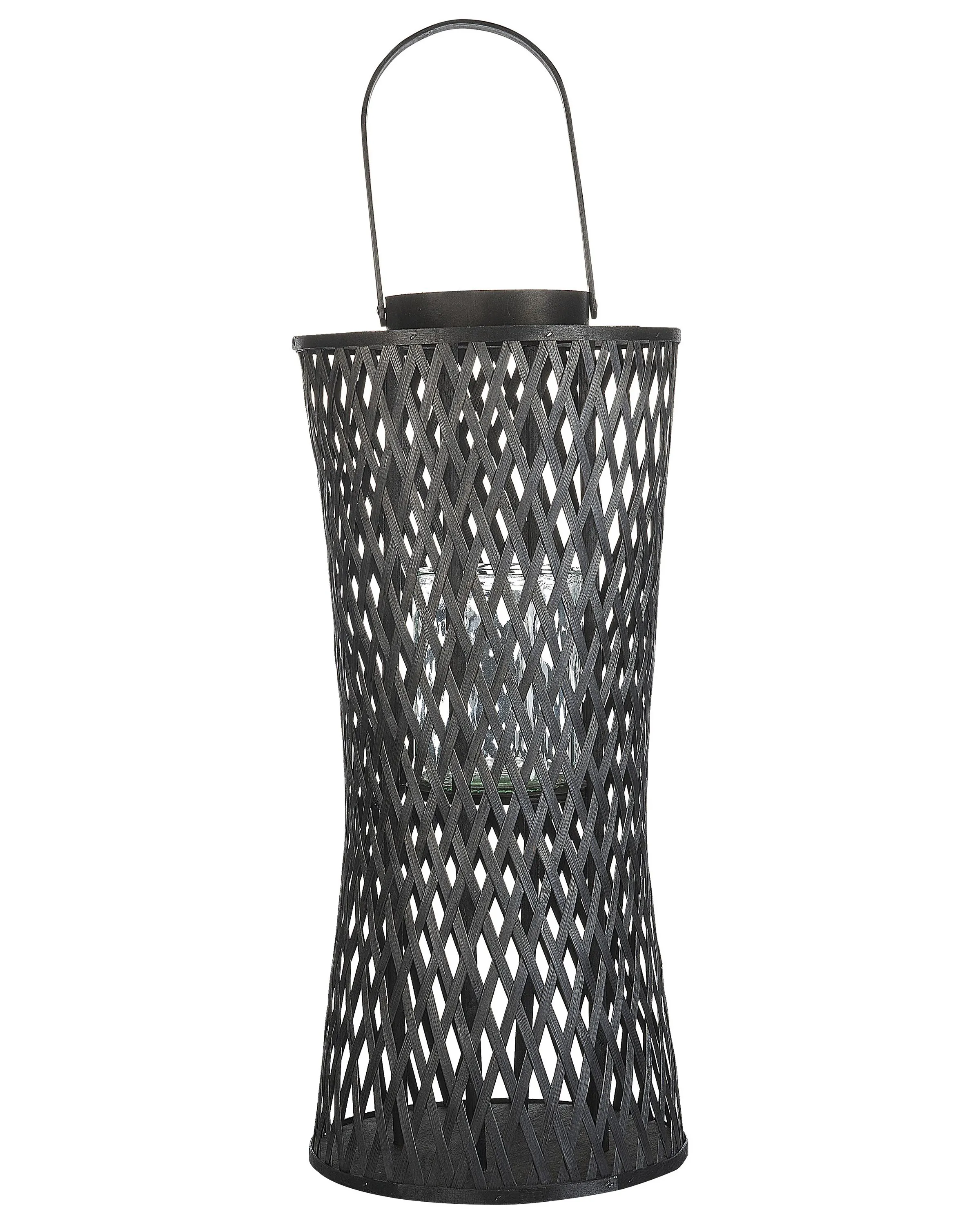 Lantern MACTAN Bamboo 58 cm Black
