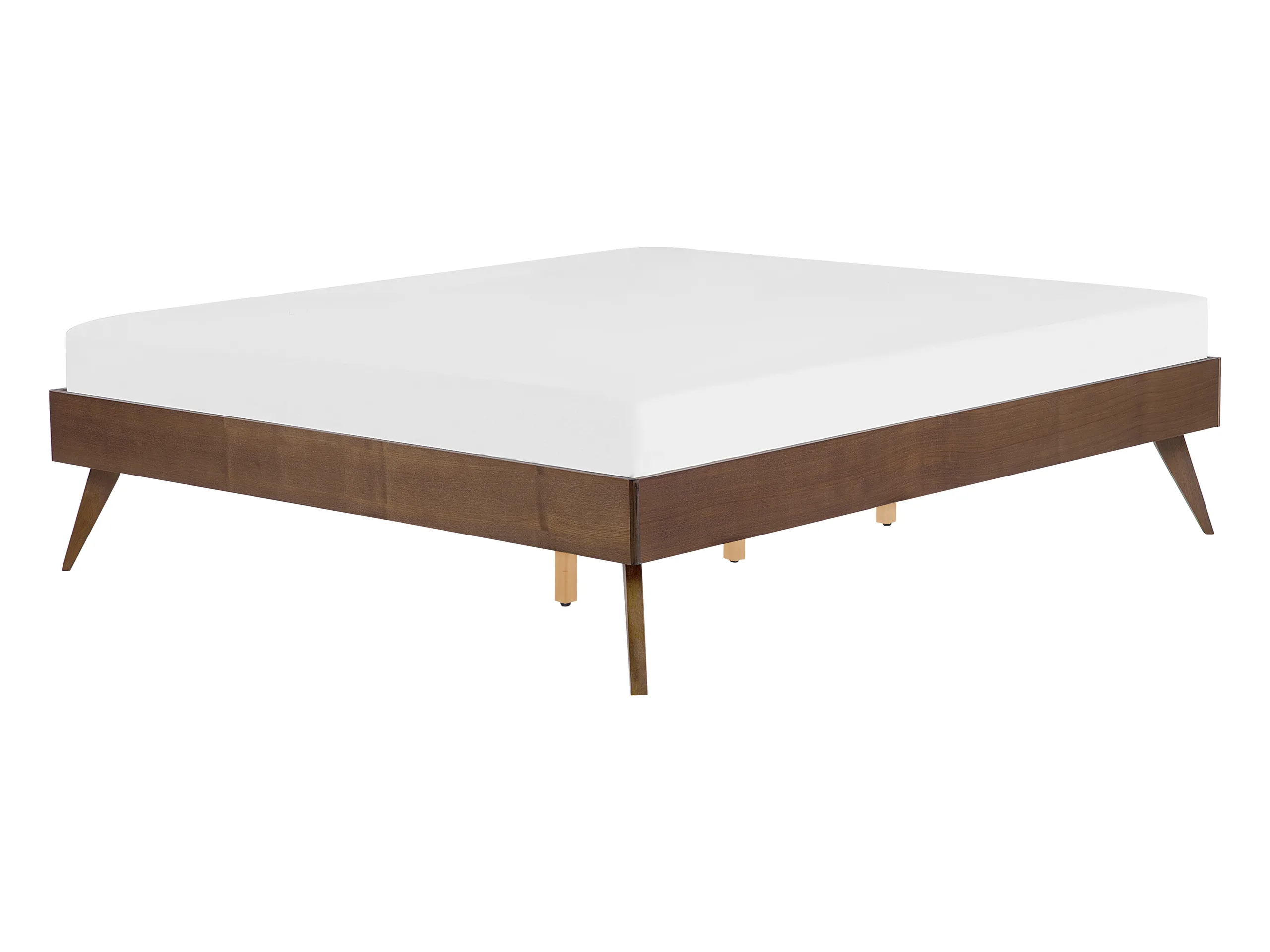 Cama sin cabecero BERRIC 140 x 200 cm Fresno oscuro