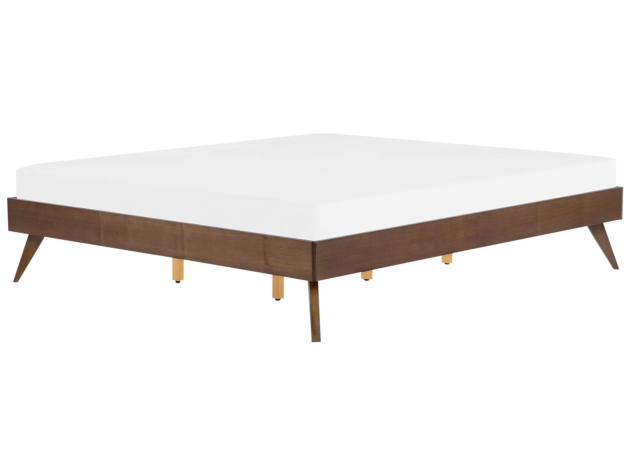 Cama sin cabecero BERRIC 180 x 200 cm Fresno oscuro