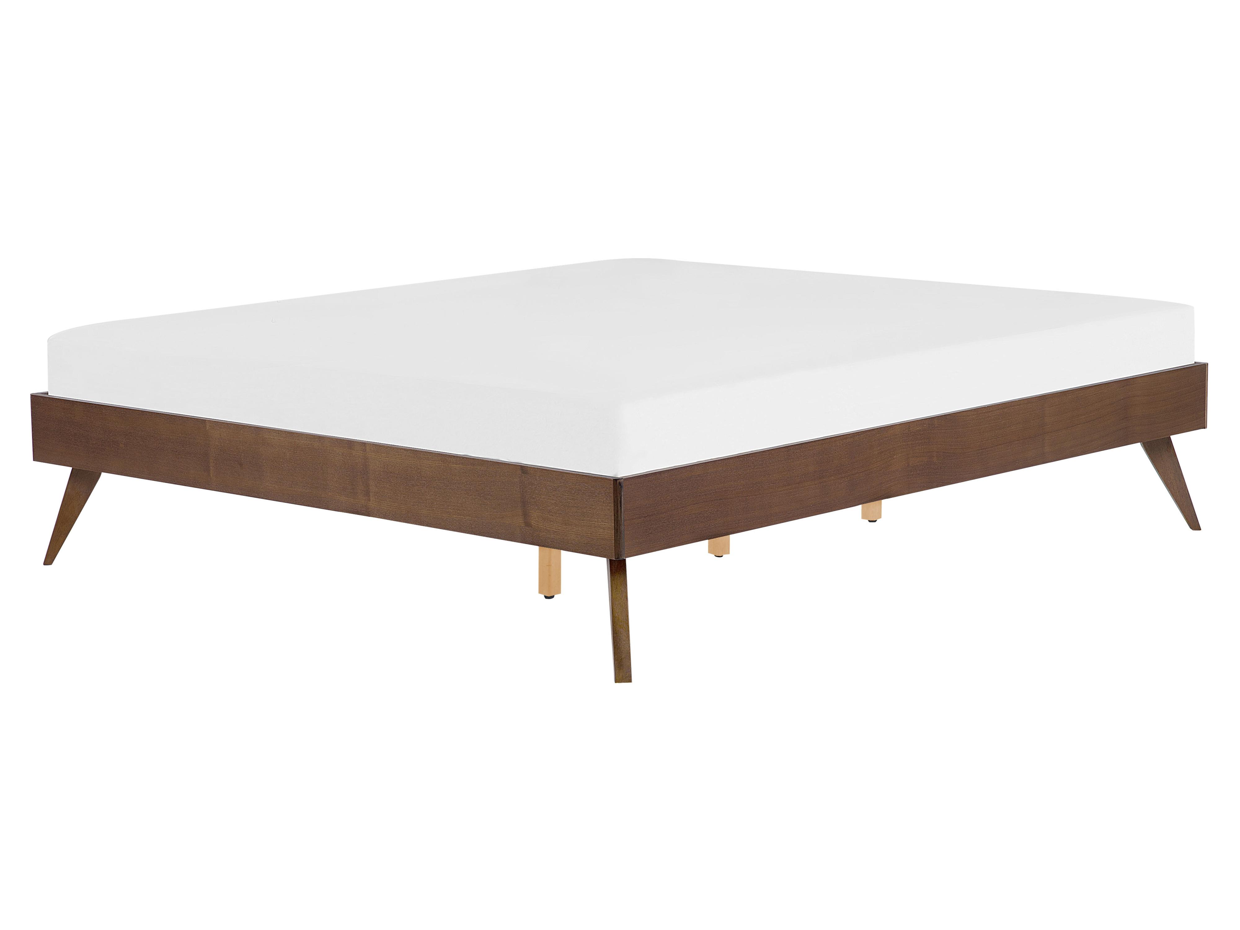 Cama sin cabecero BERRIC 160 x 200 cm Fresno oscuro