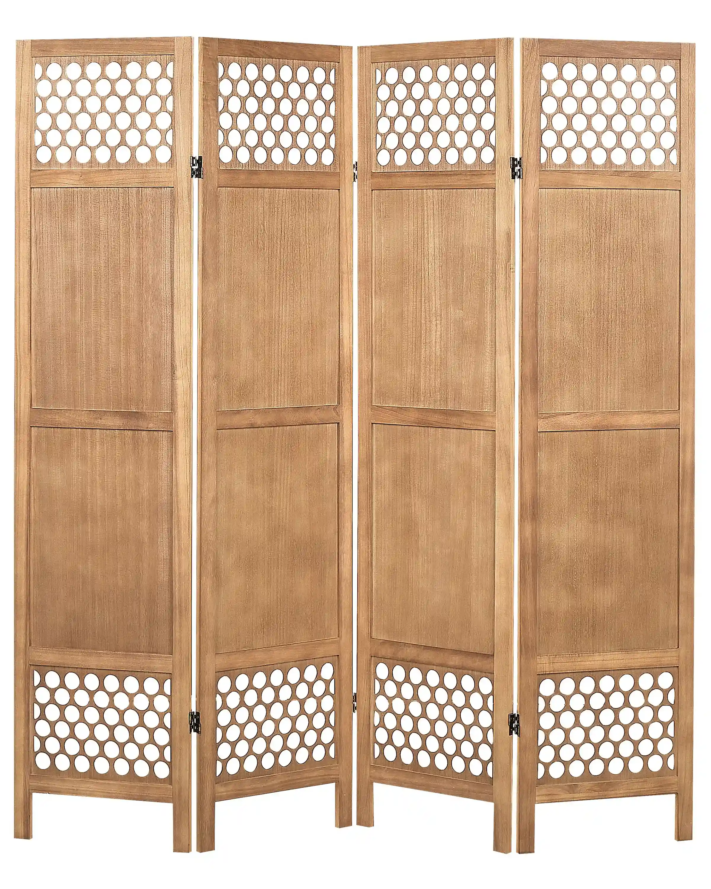 Separador de ambientes de 4 paneles CERTOSA Marrón claro 163 cm 170 cm