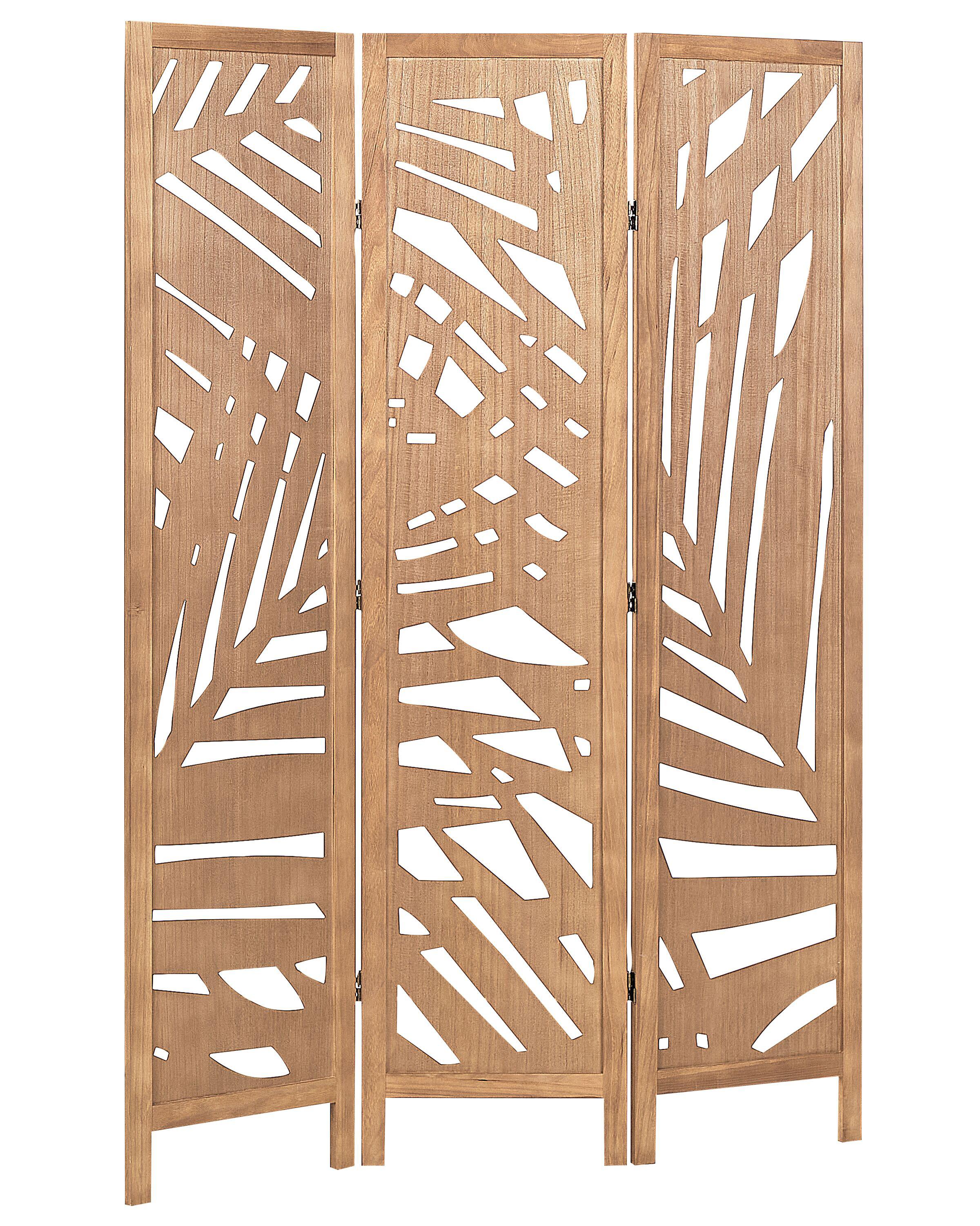 Separador de ambientes de 3 paneles VERNAGO Marrón claro 122 cm 170 cm