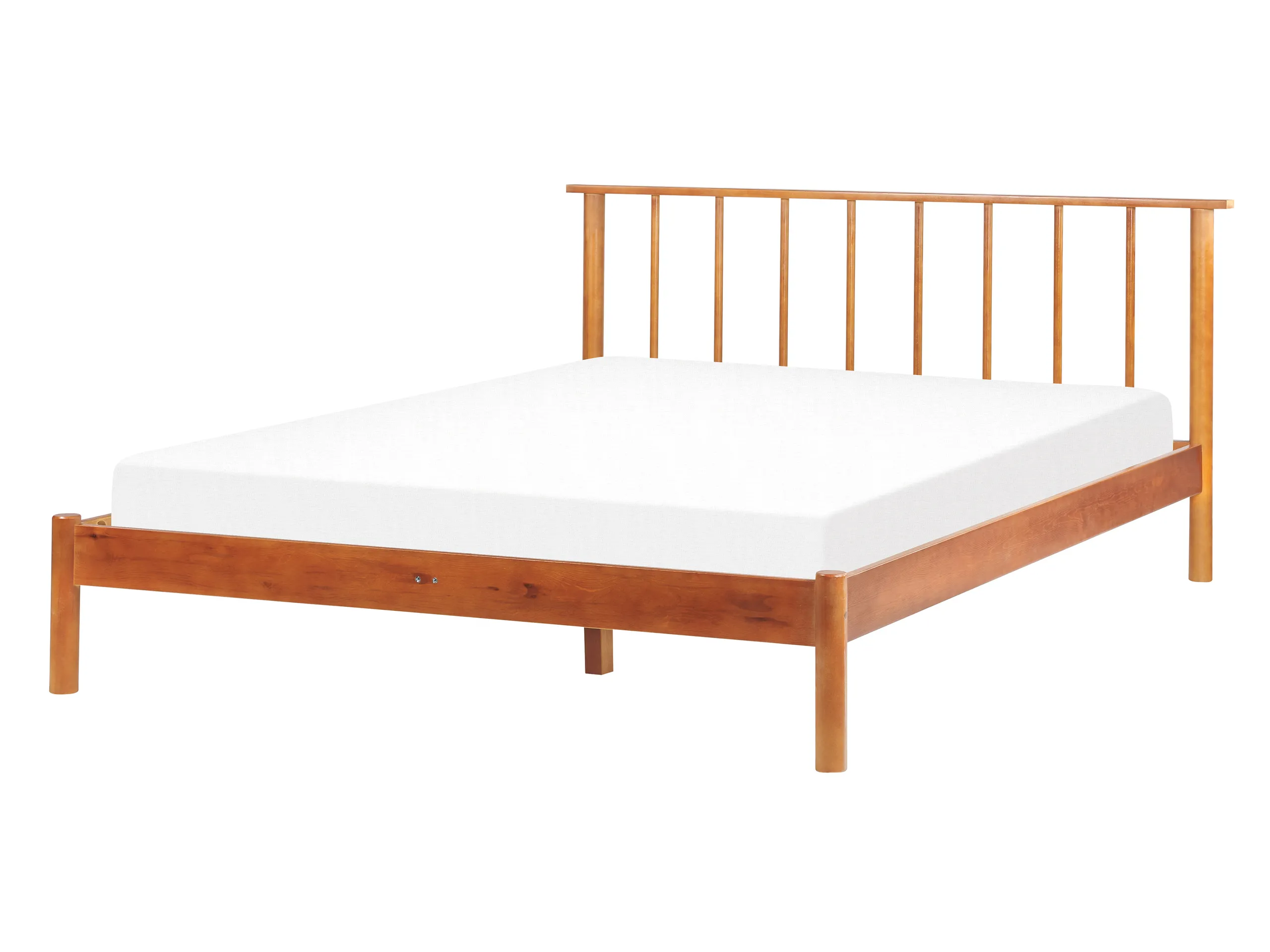 Cama Madera de pino BARRET 140 x 200 cm Marrón