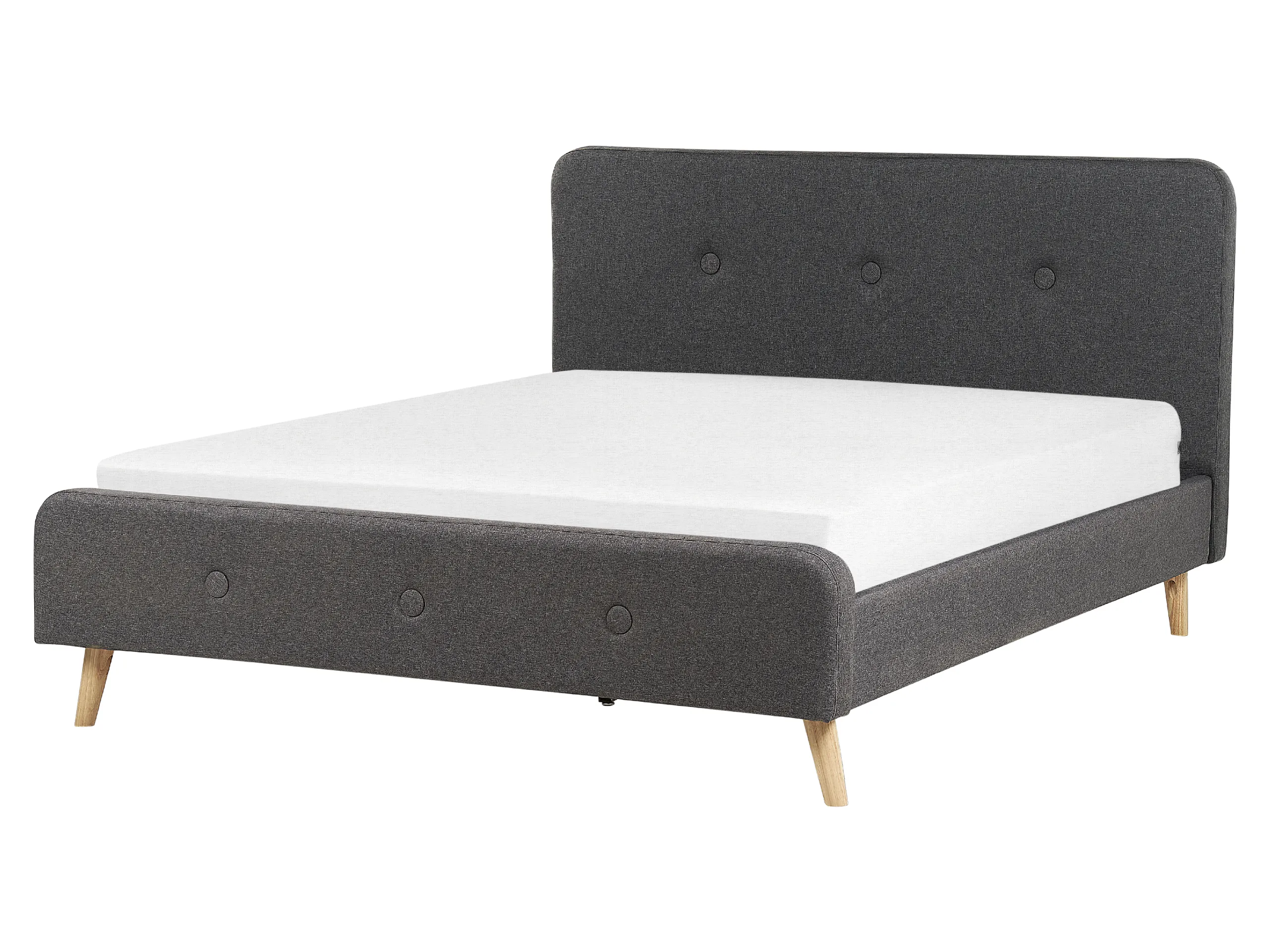 Cama Tela RENNES II 160 x 200 cm Gris oscuro