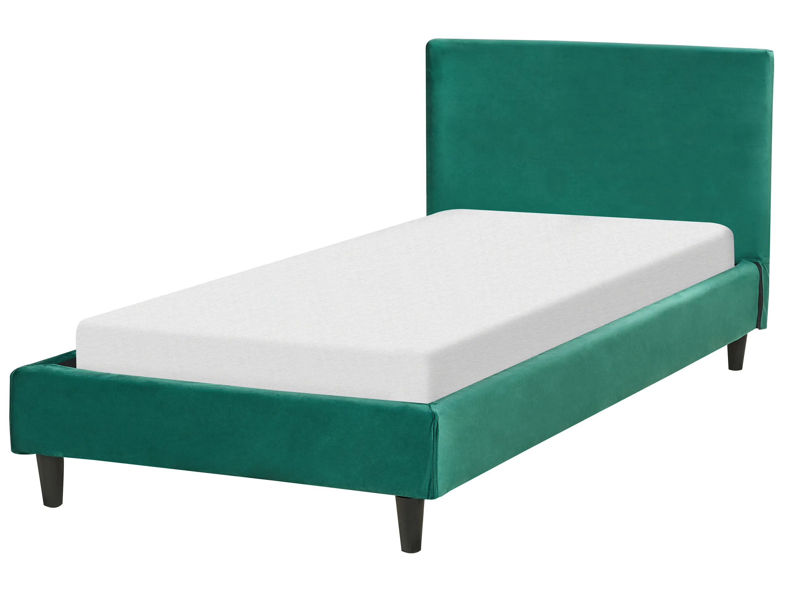 Cama Terciopelo FITOU 90 x 200 cm Verde oscuro