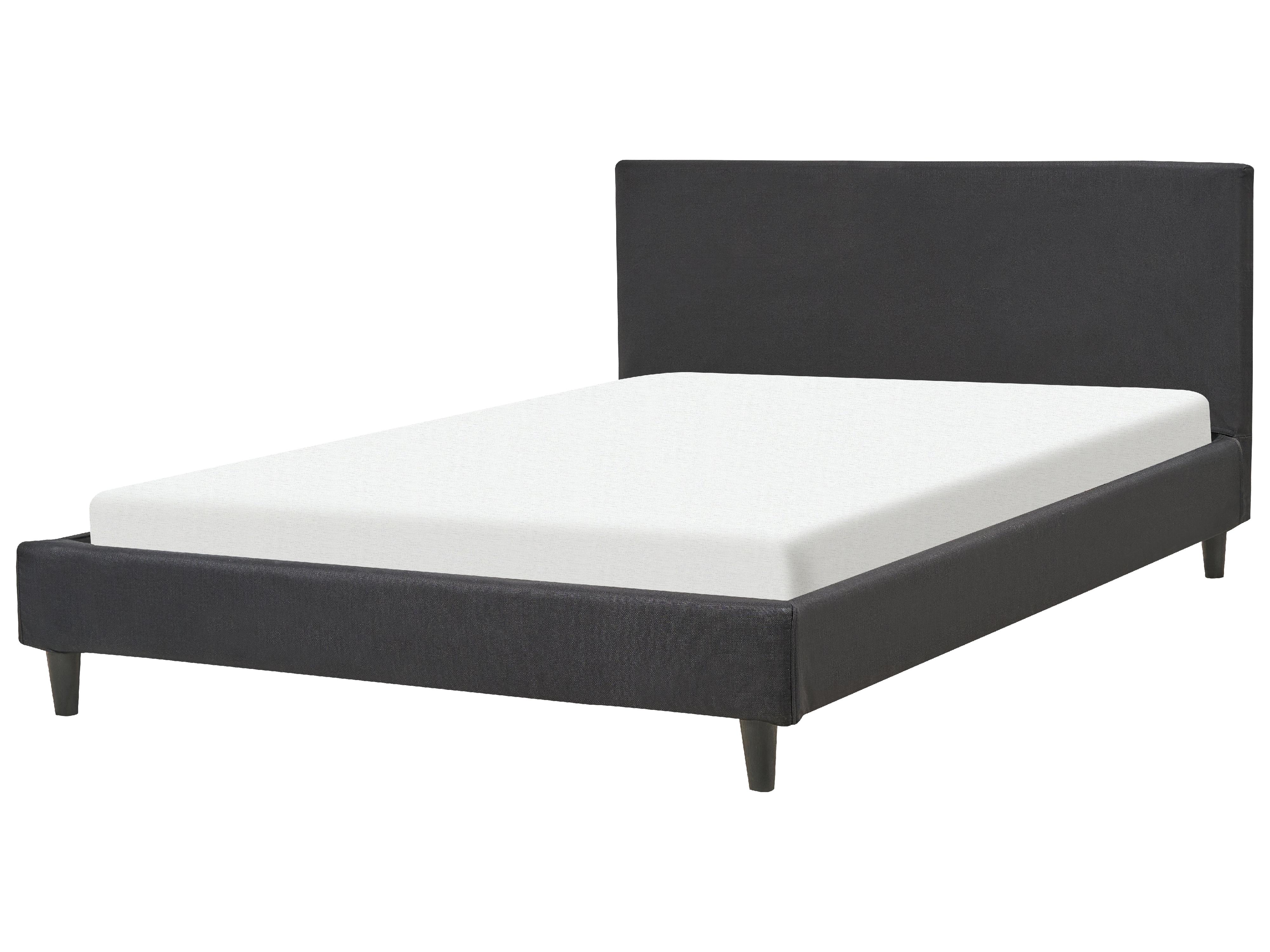 Cama Tela FITOU 140 x 200 cm Negro