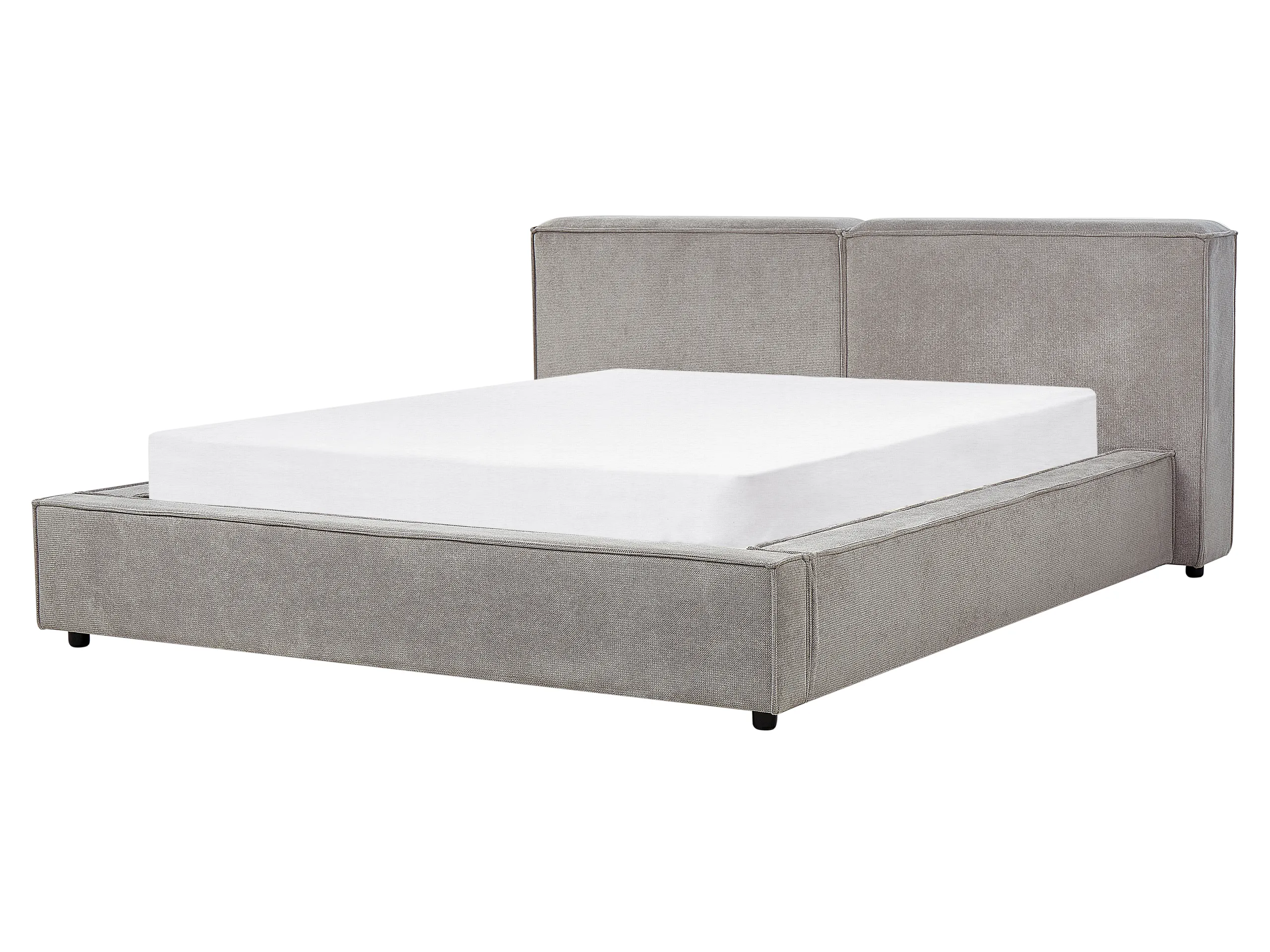 Cama Tela LINARDS 160 x 200 cm Gris