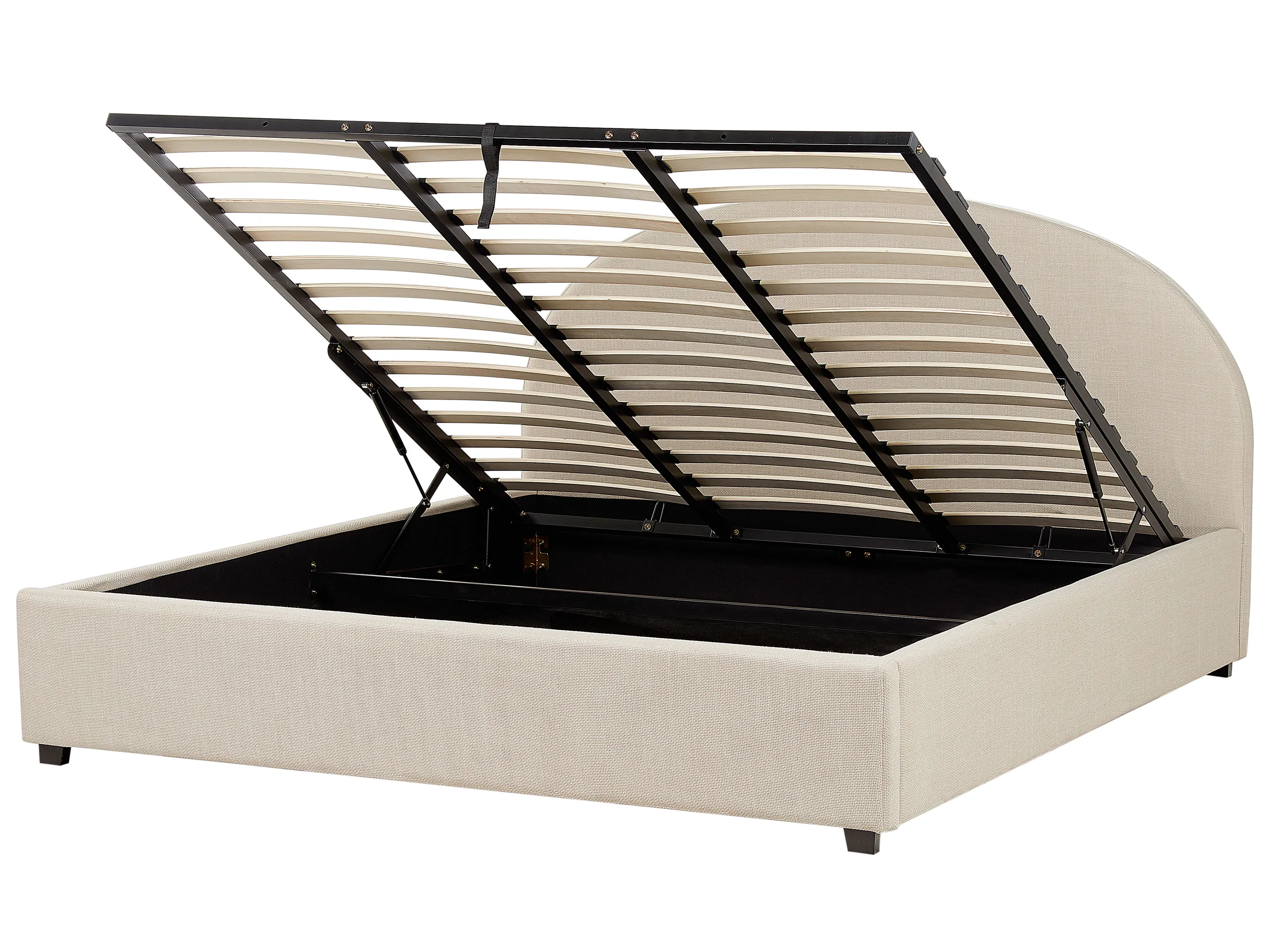 Cama con almacenaje Tela VAUCLUSE 180 x 200 cm Arena