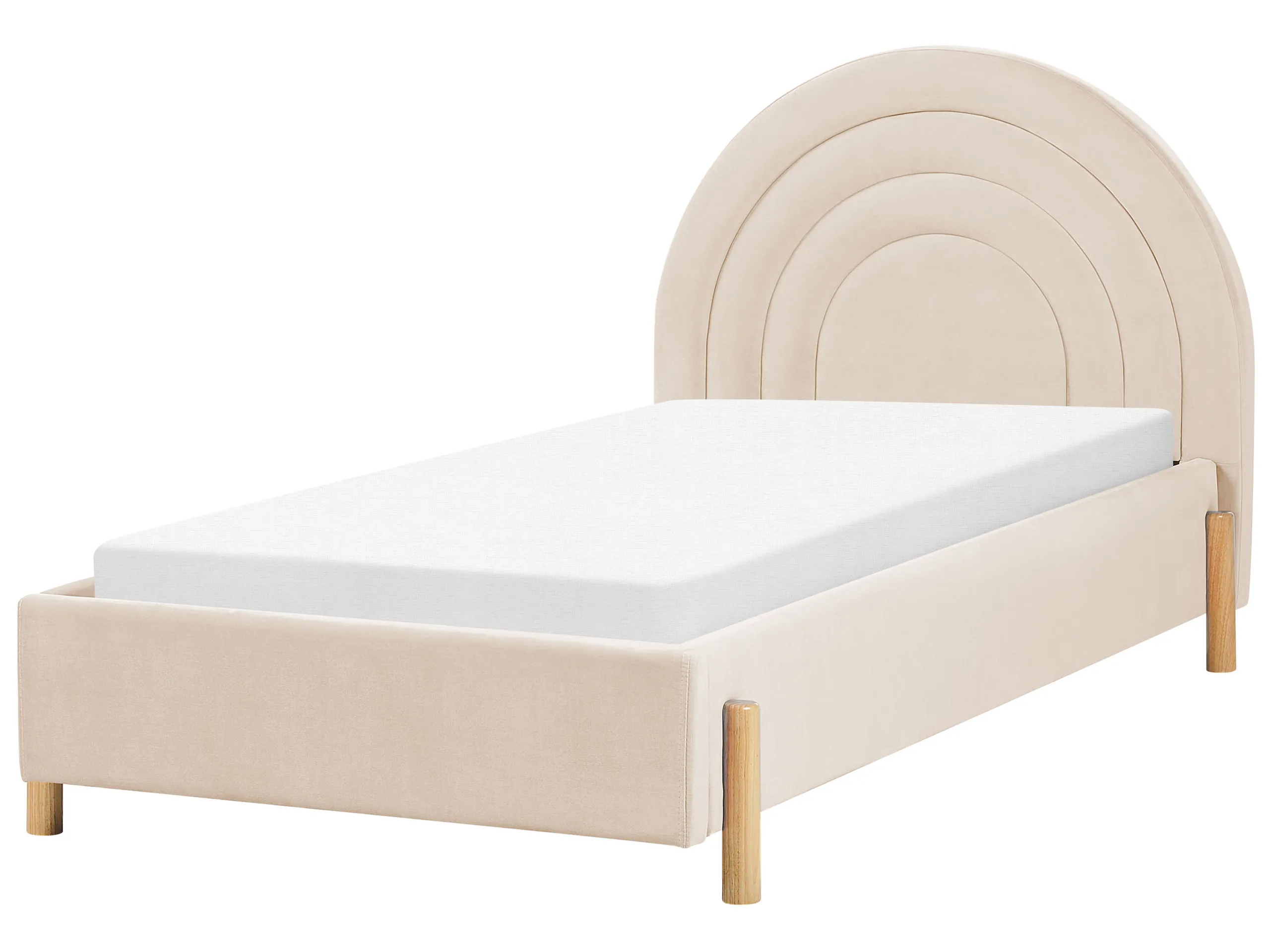 Cama infantil Terciopelo ANET 90 x 200 cm Beige