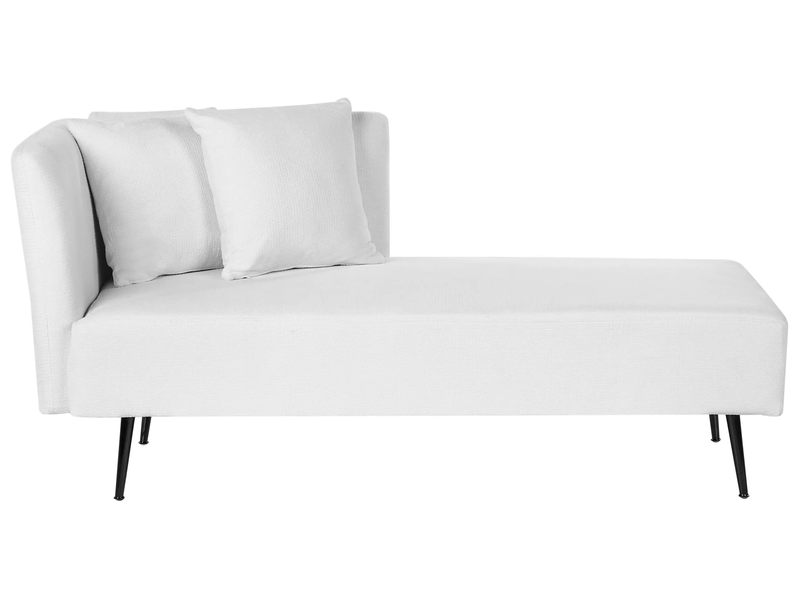Chaise longue izquierdo RIOM Tela Blanco