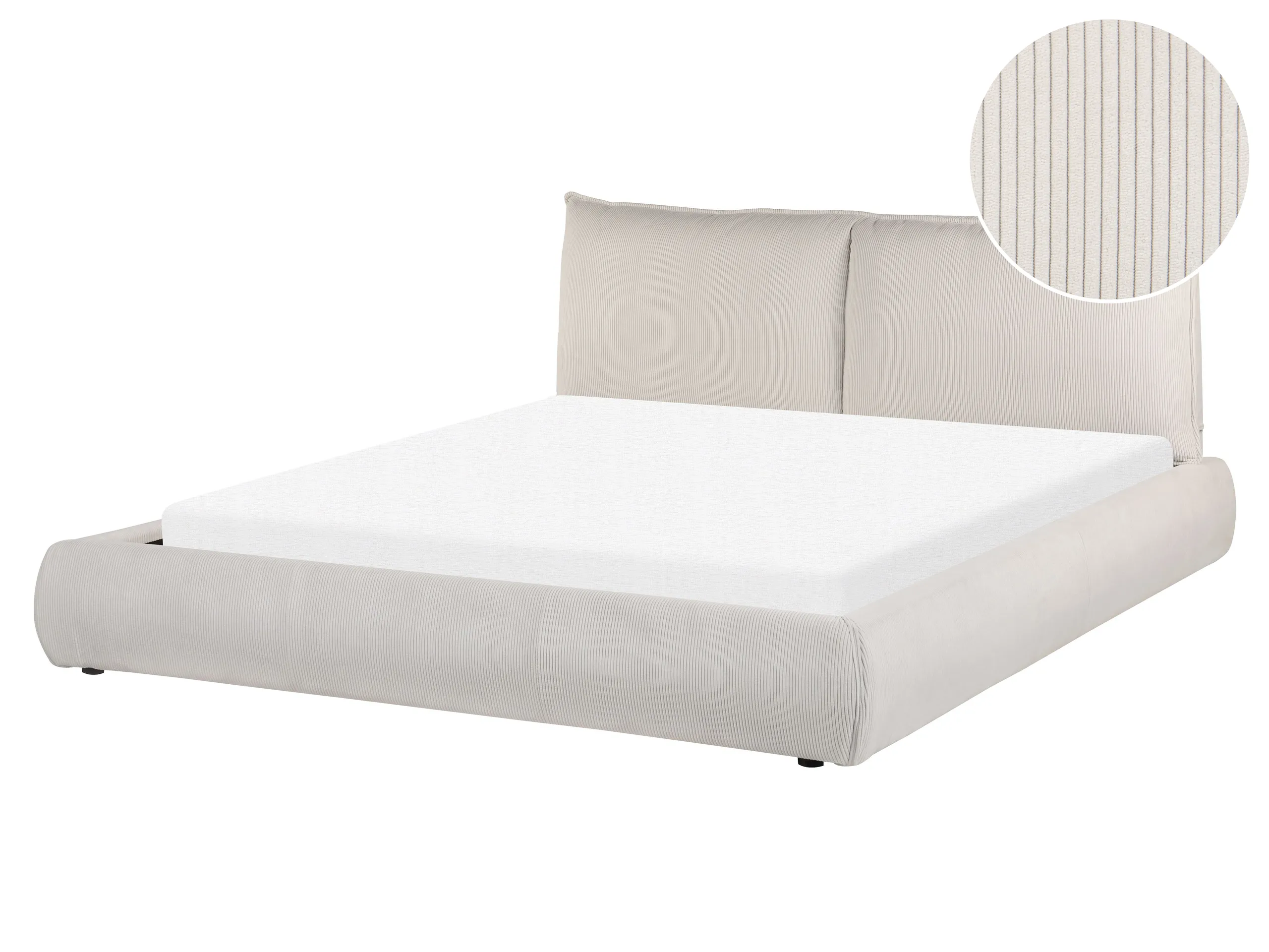 Cama Pana VINAY 160 x 200 cm Beige claro