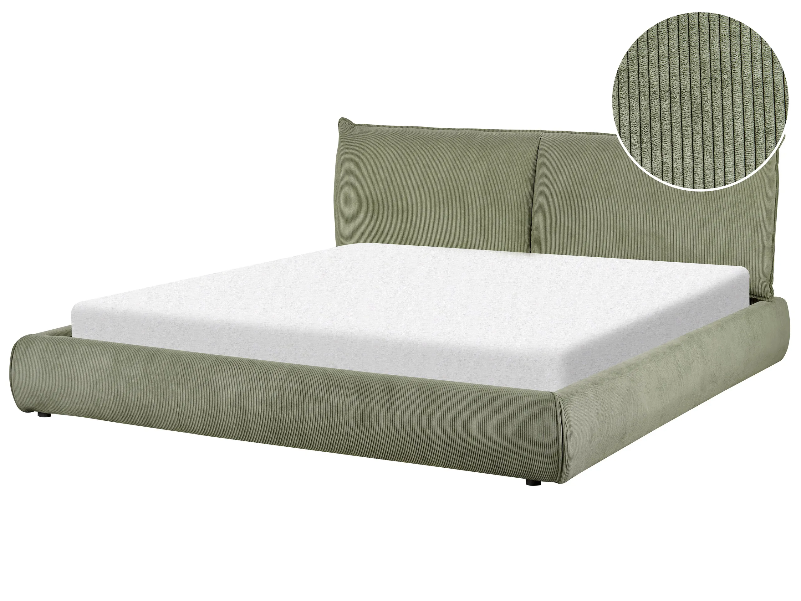 Cama de agua Pana VINAY 180 x 200 cm Verde oliva