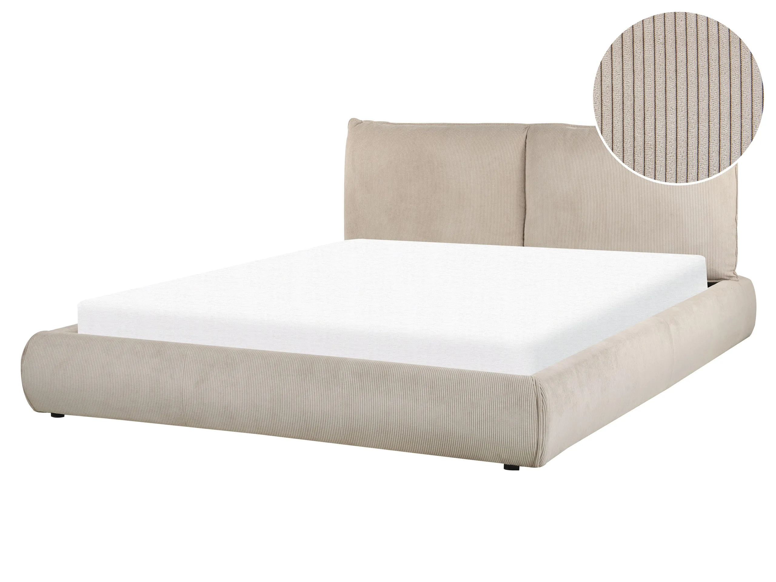 Cama de agua Pana VINAY 160 x 200 cm Gris pardo