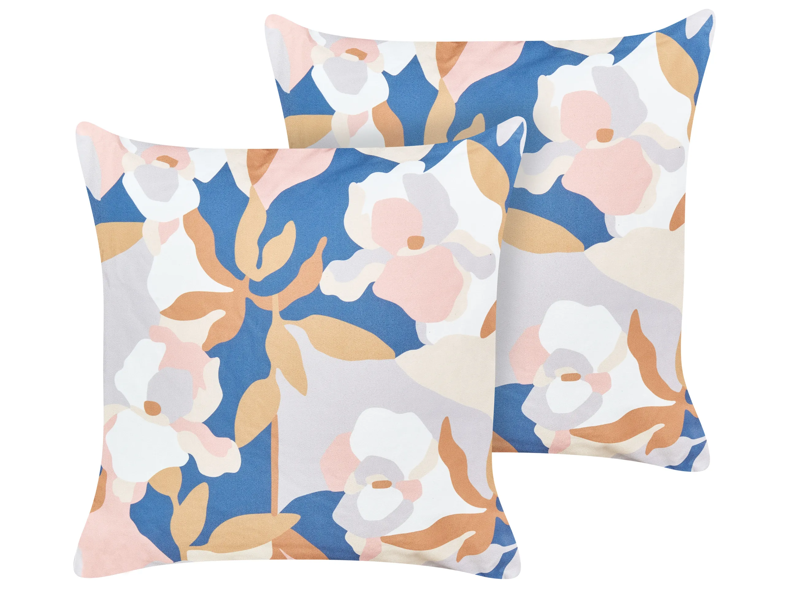 Conjunto de 2 cojines de exterior VEREZZI Patrón floral 45 x 45 cm Multicolor