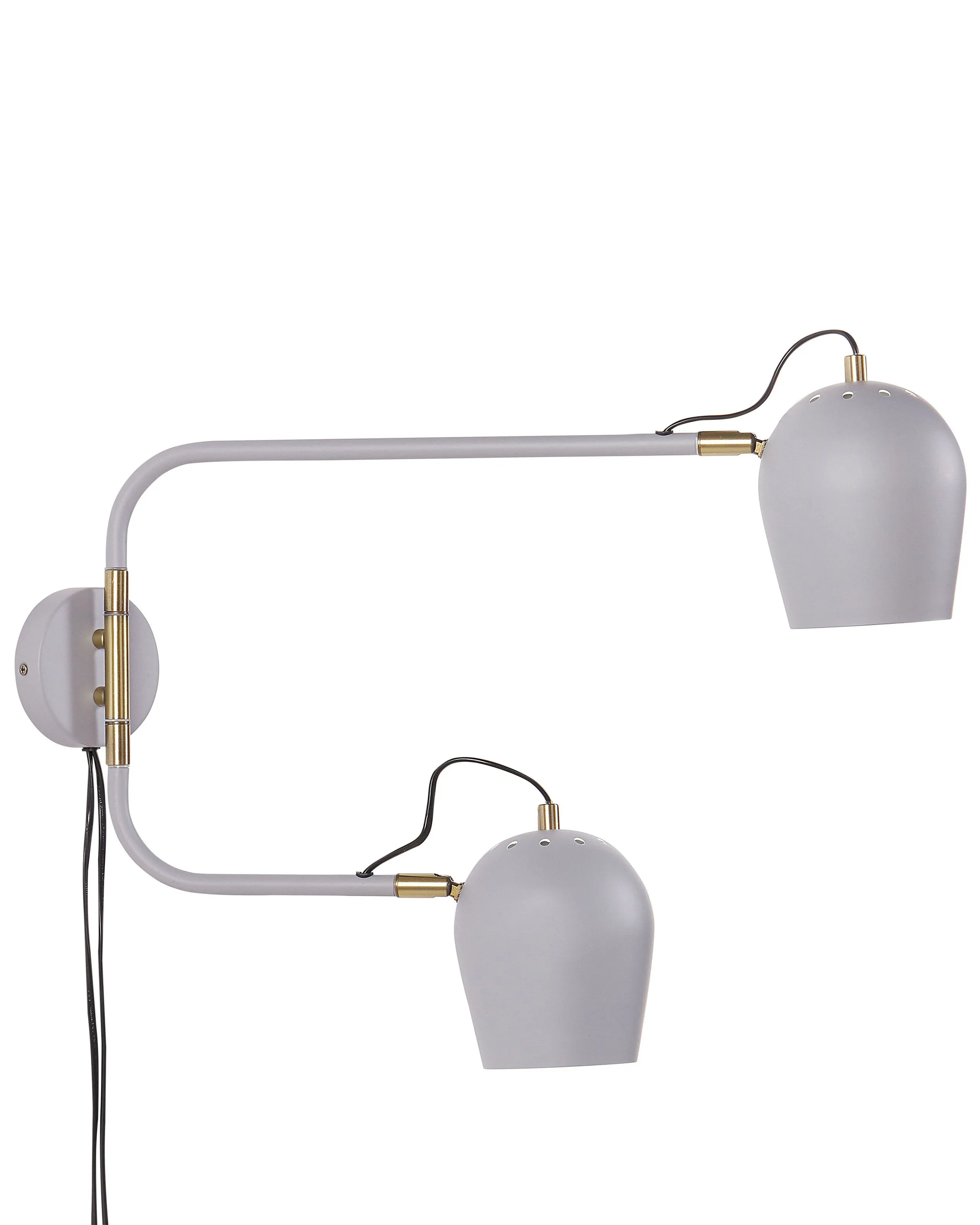 Wall Lamp ESTRELLA Adjustable Metal Light Grey