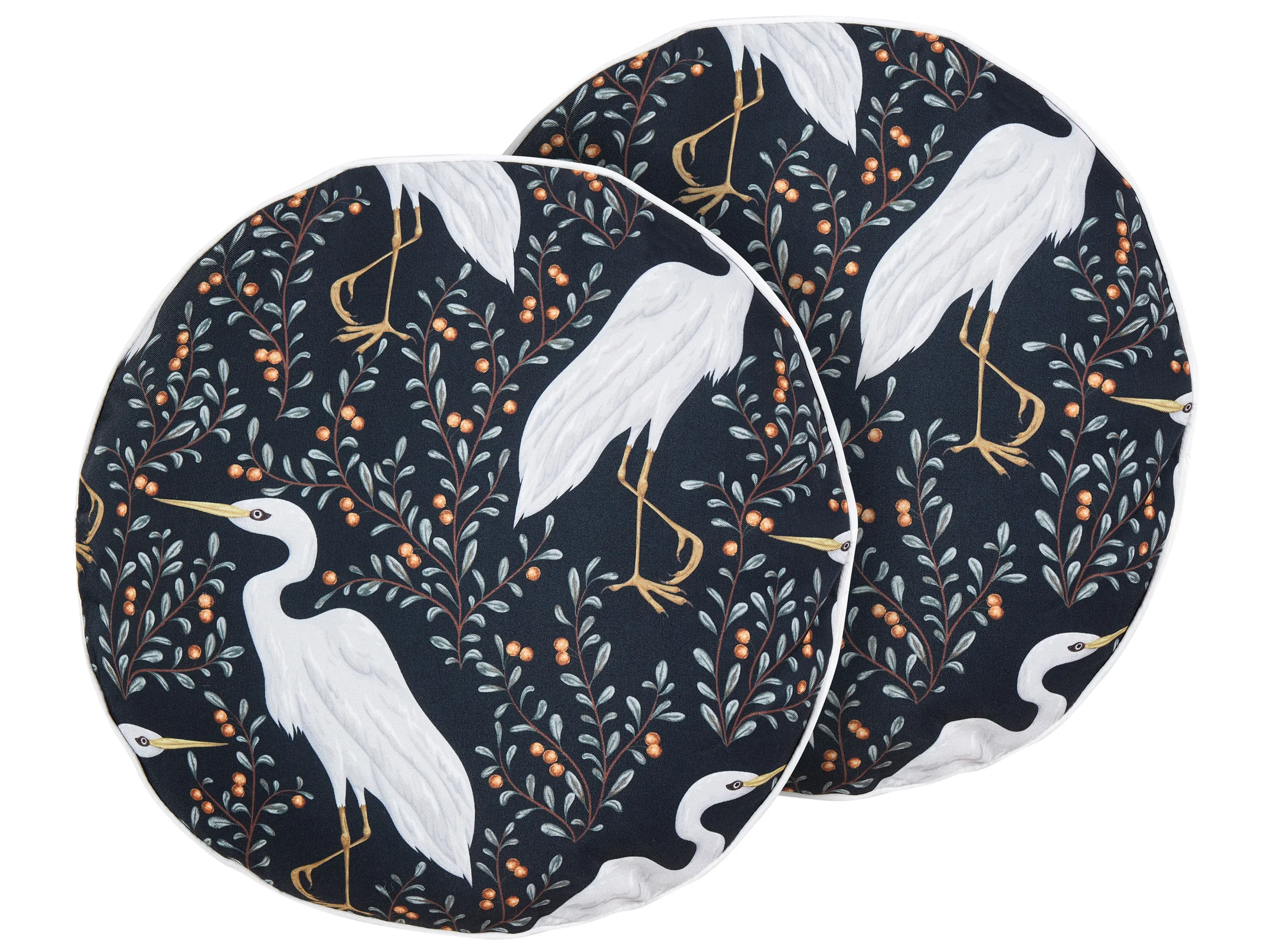 Conjunto de 2 cojines de exterior PIANAZZO Patrón animal 40 x 40 cm Negro