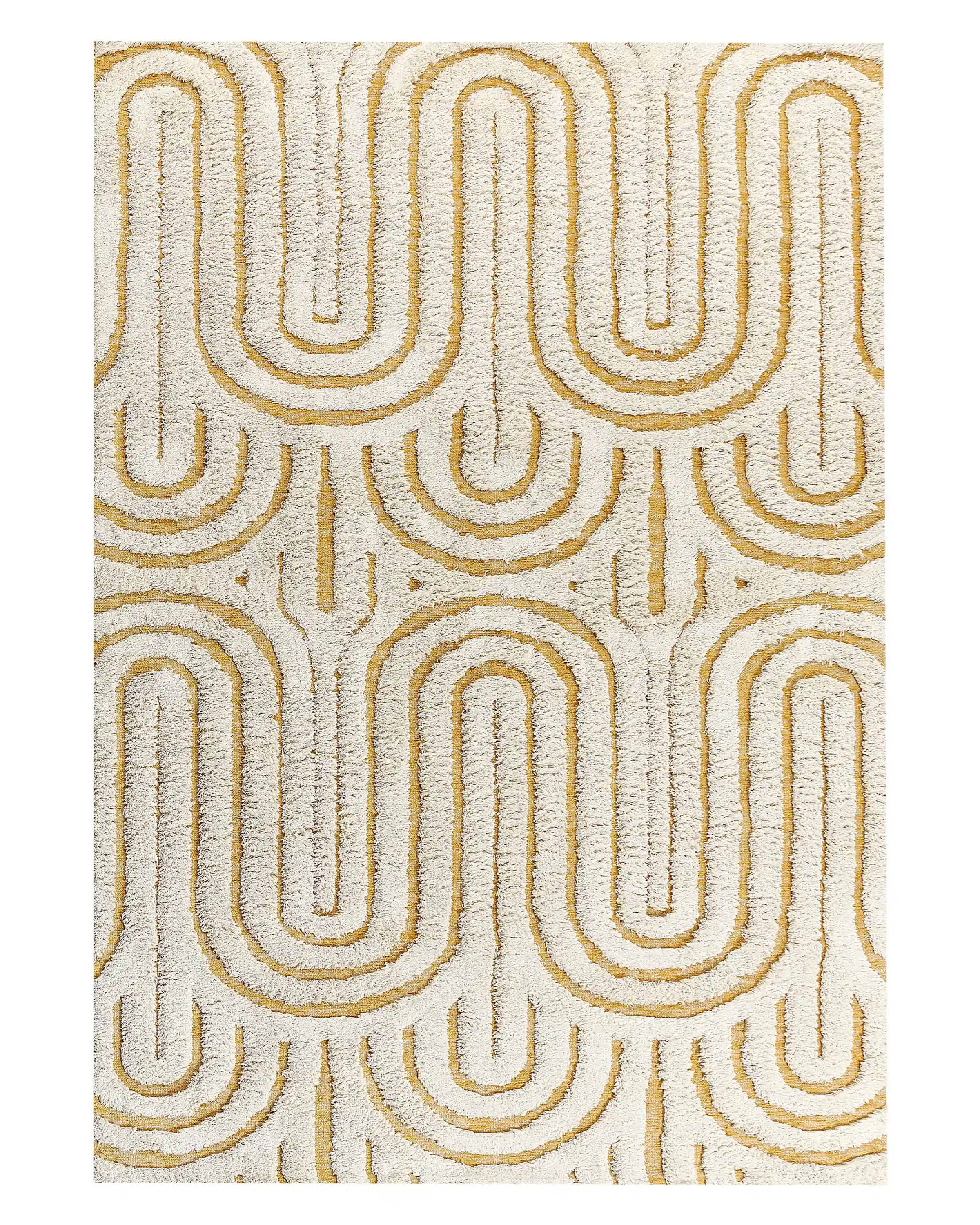 Alfombra PERAI Amarillo 160 x 230 cm Algodón